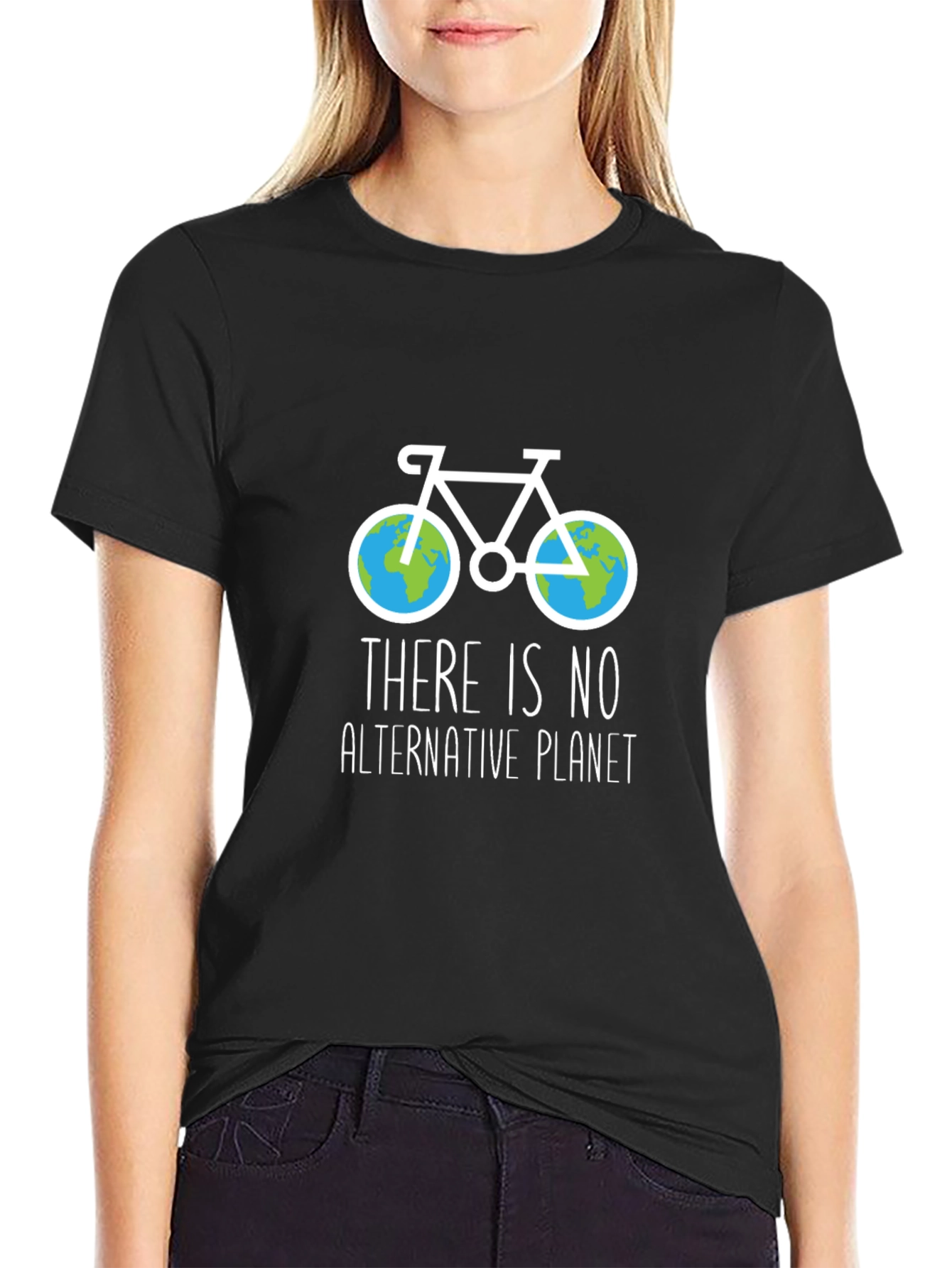 Eco-Friendly Planet Bicycle T-Shirt