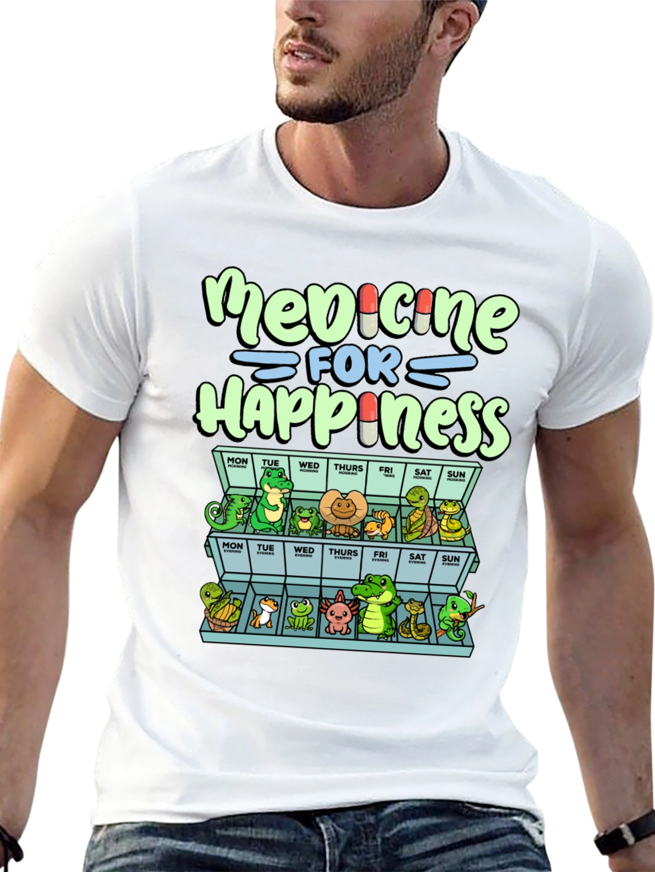 Medicine for Happiness Reptile T-Shirt