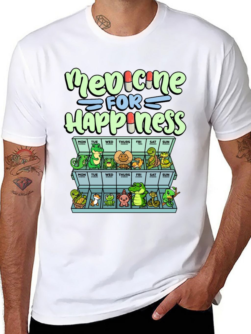 Medicine for Happiness Reptile T-Shirt