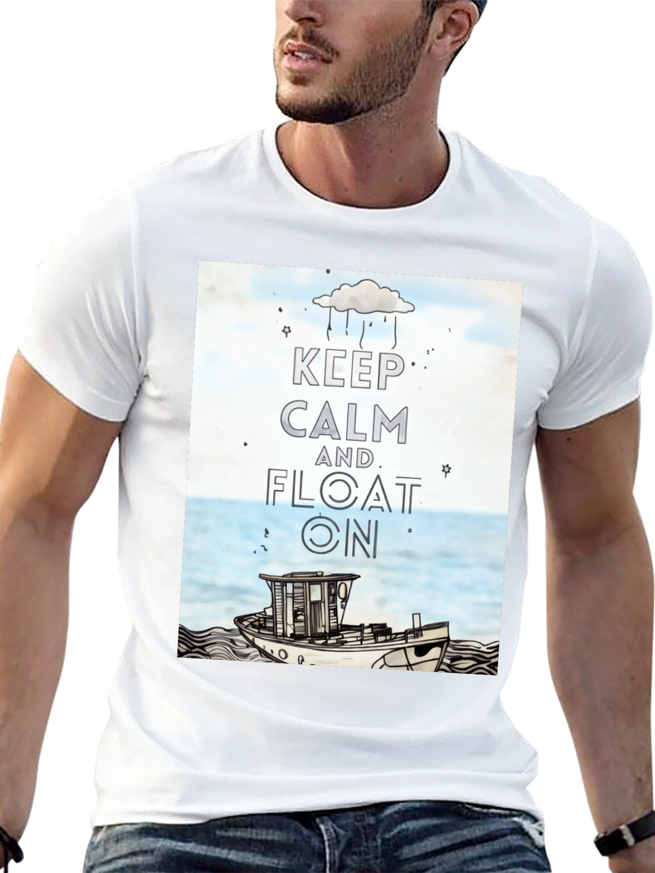 Keep Calm and Float On Graphic Tee