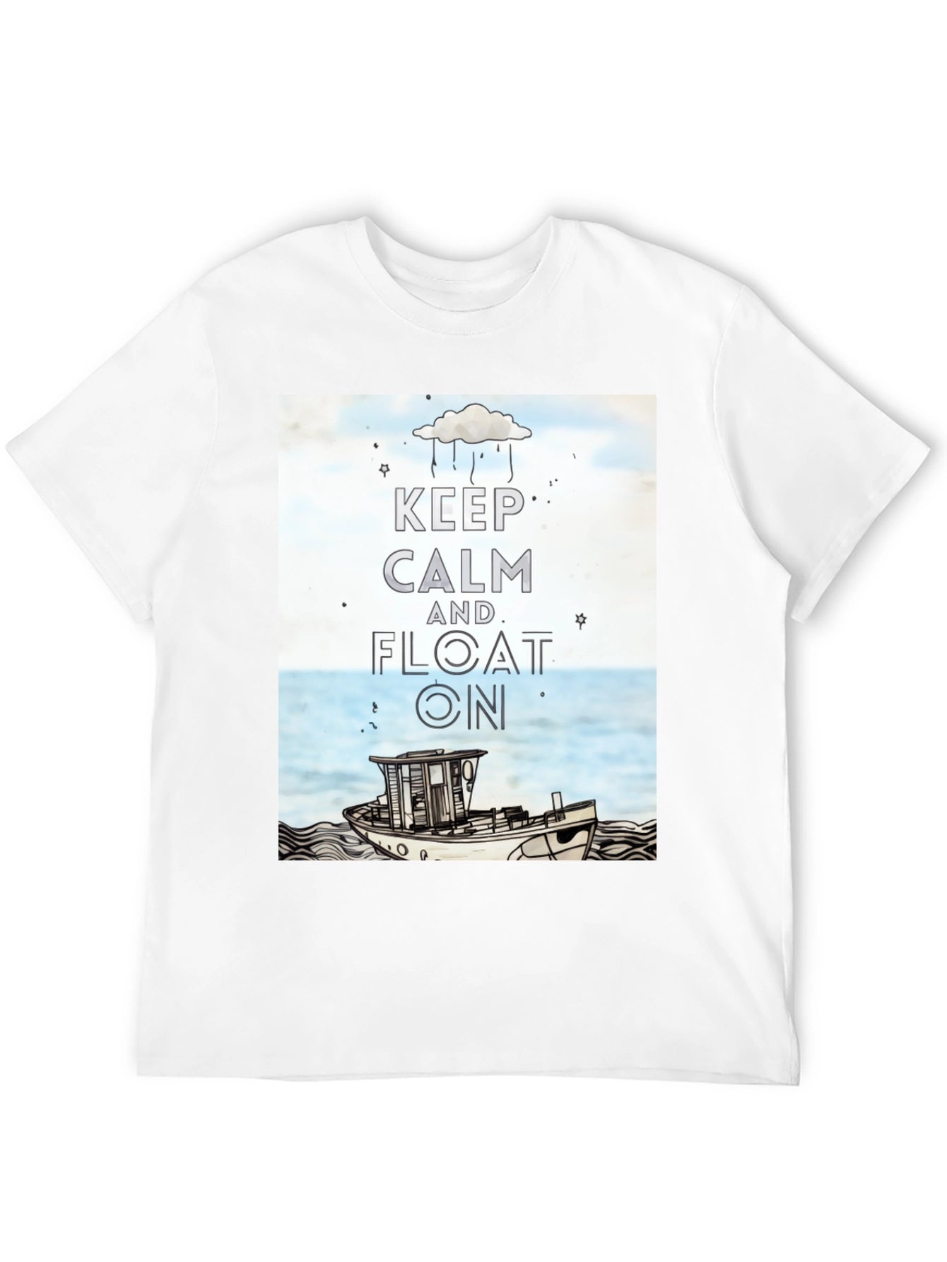 Keep Calm and Float On Graphic Tee