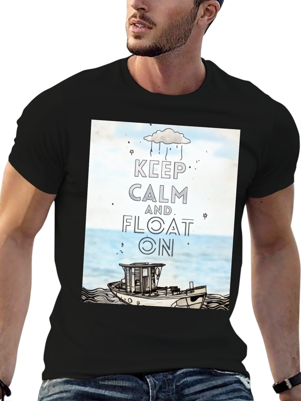 Keep Calm and Float On Graphic Tee