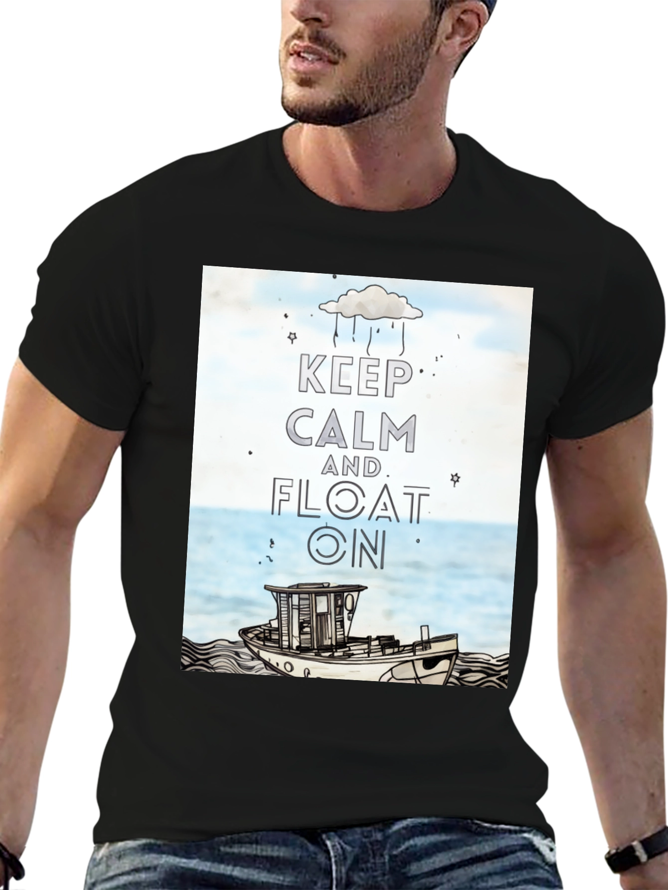 Keep Calm and Float On Graphic Tee