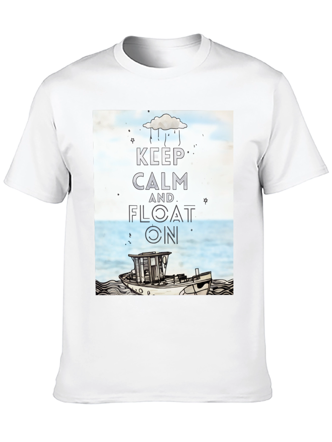 Keep Calm and Float On Graphic Tee