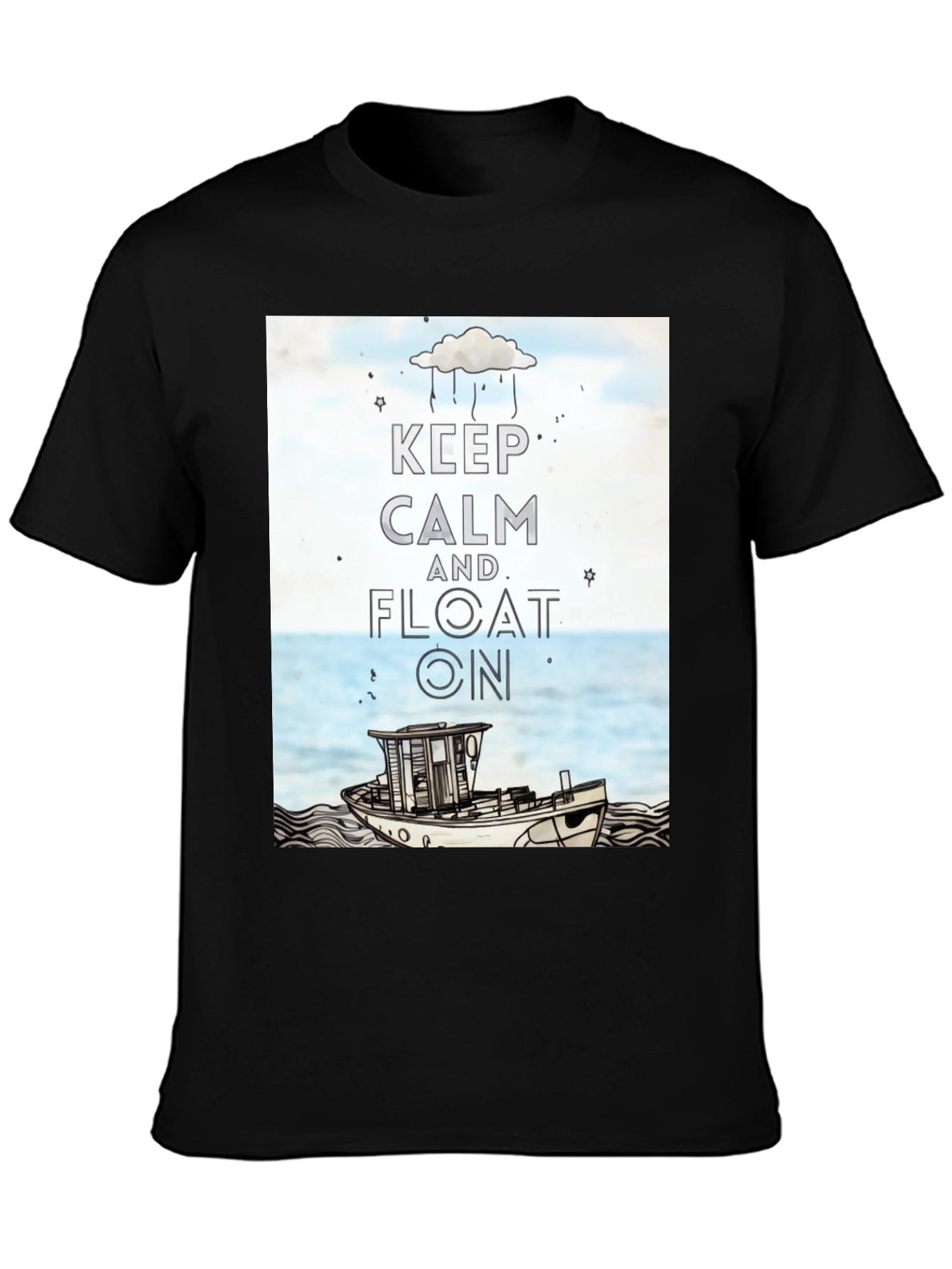 Keep Calm and Float On Graphic Tee