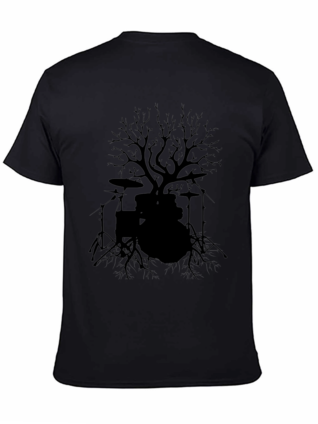 Drum Tree Graphic Tee - Musicians Nature Shirt