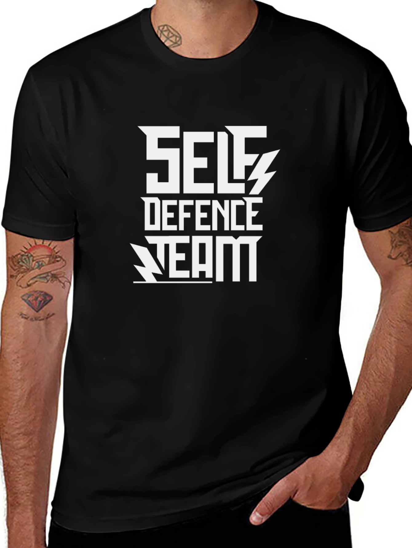 Self Defence Team Black T-Shirt
