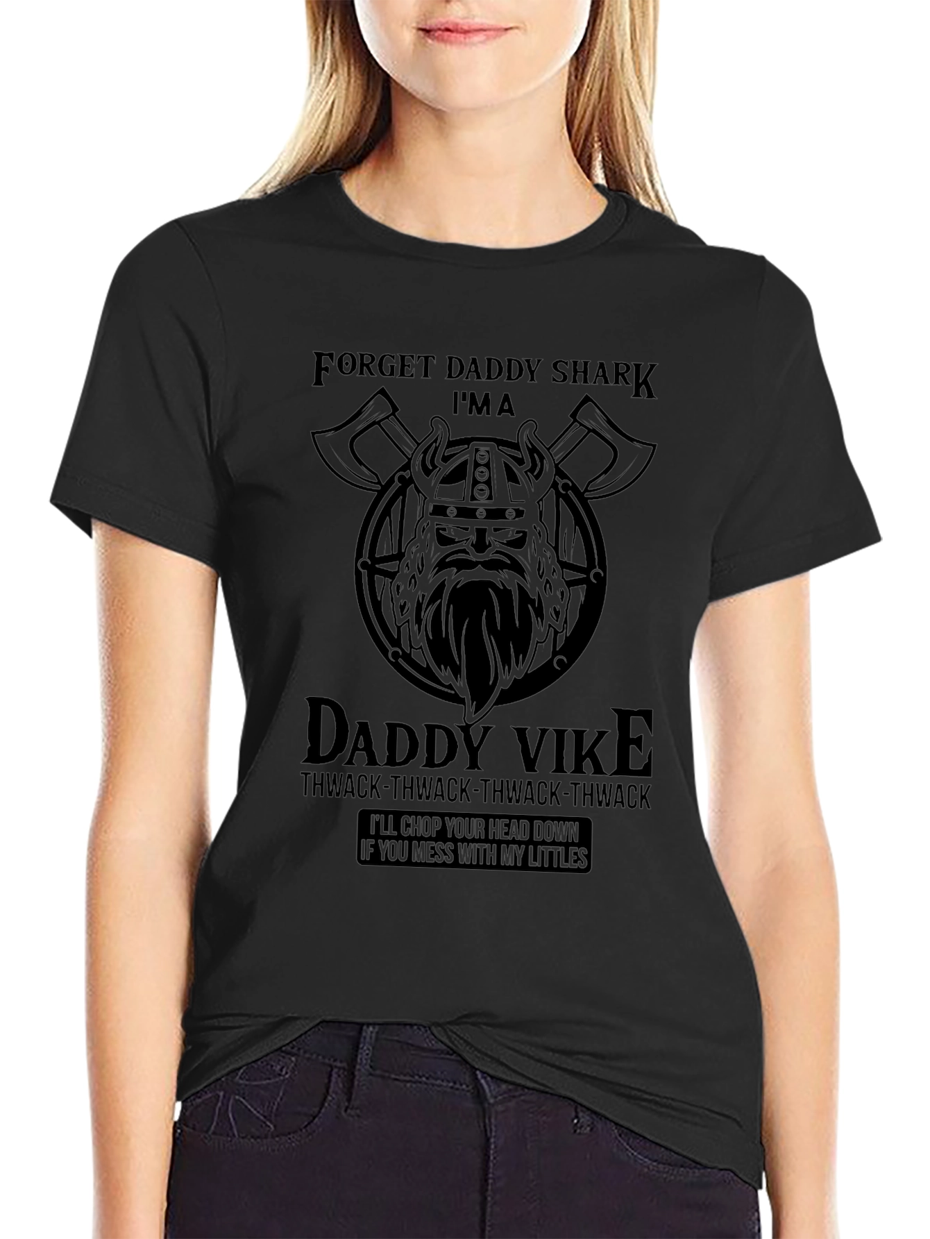 Daddy Viking Graphic Tee - Daddy Vike T-Shirt