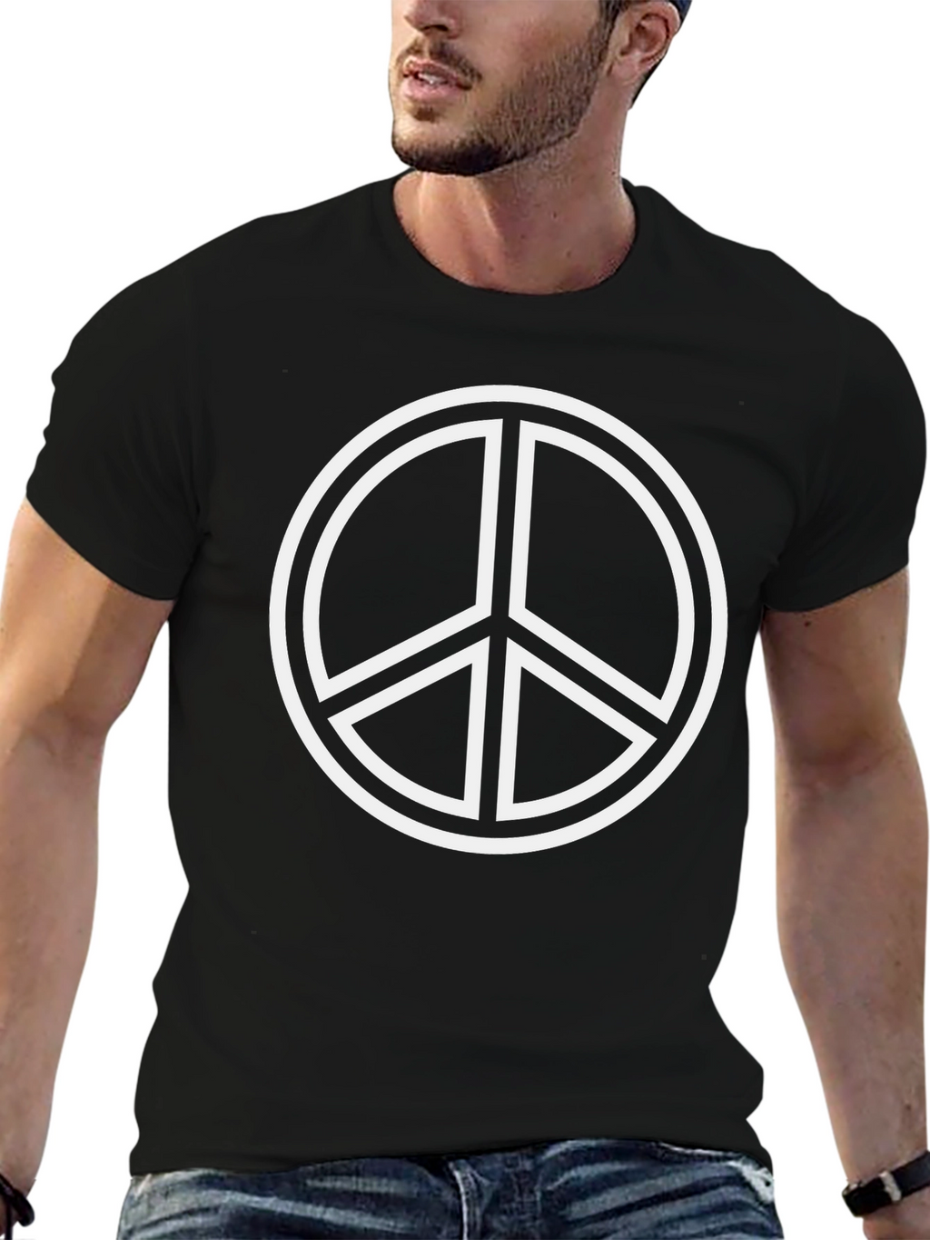 Peace Sign Black T-Shirt