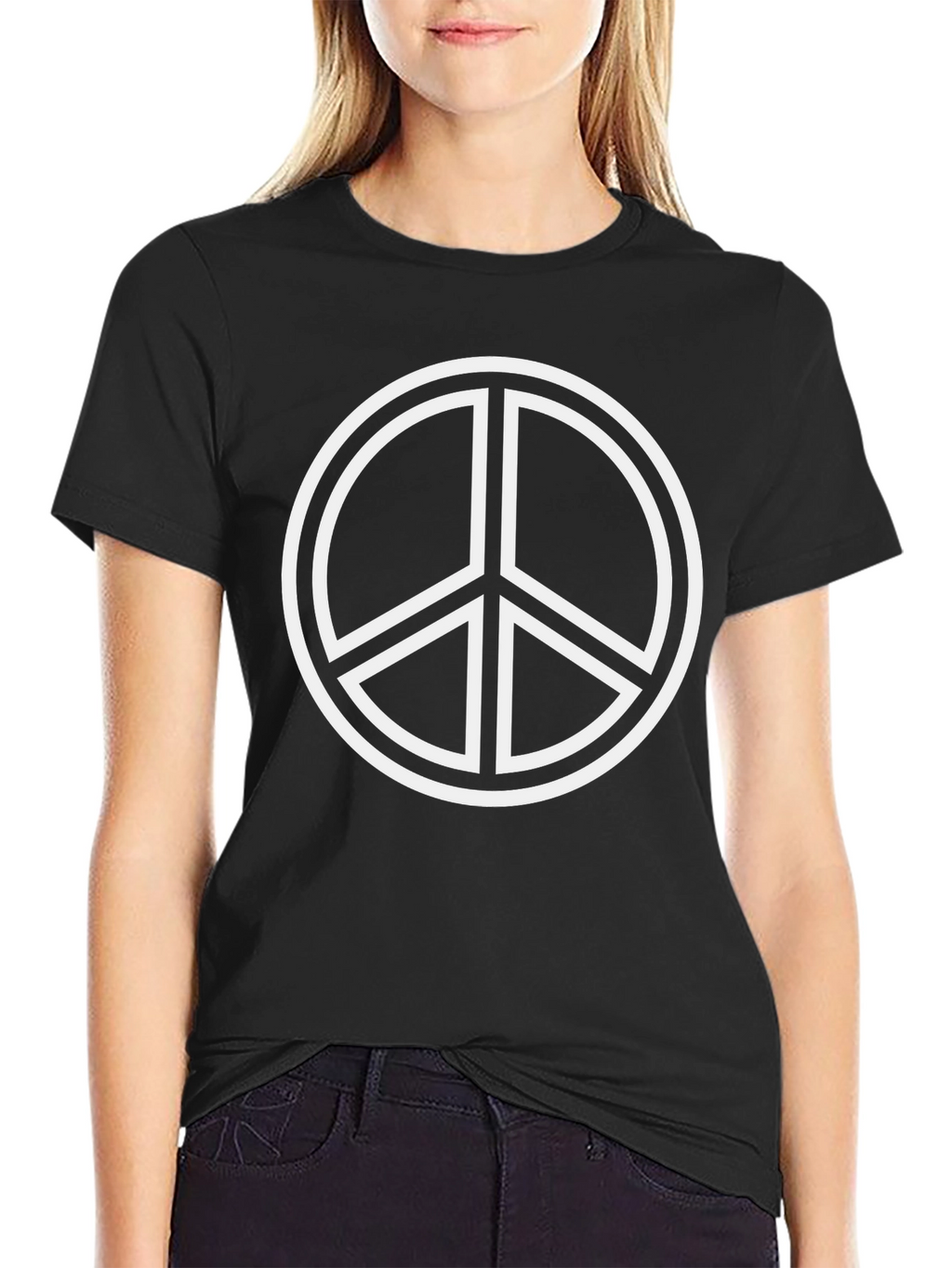 Peace Sign Black T-Shirt