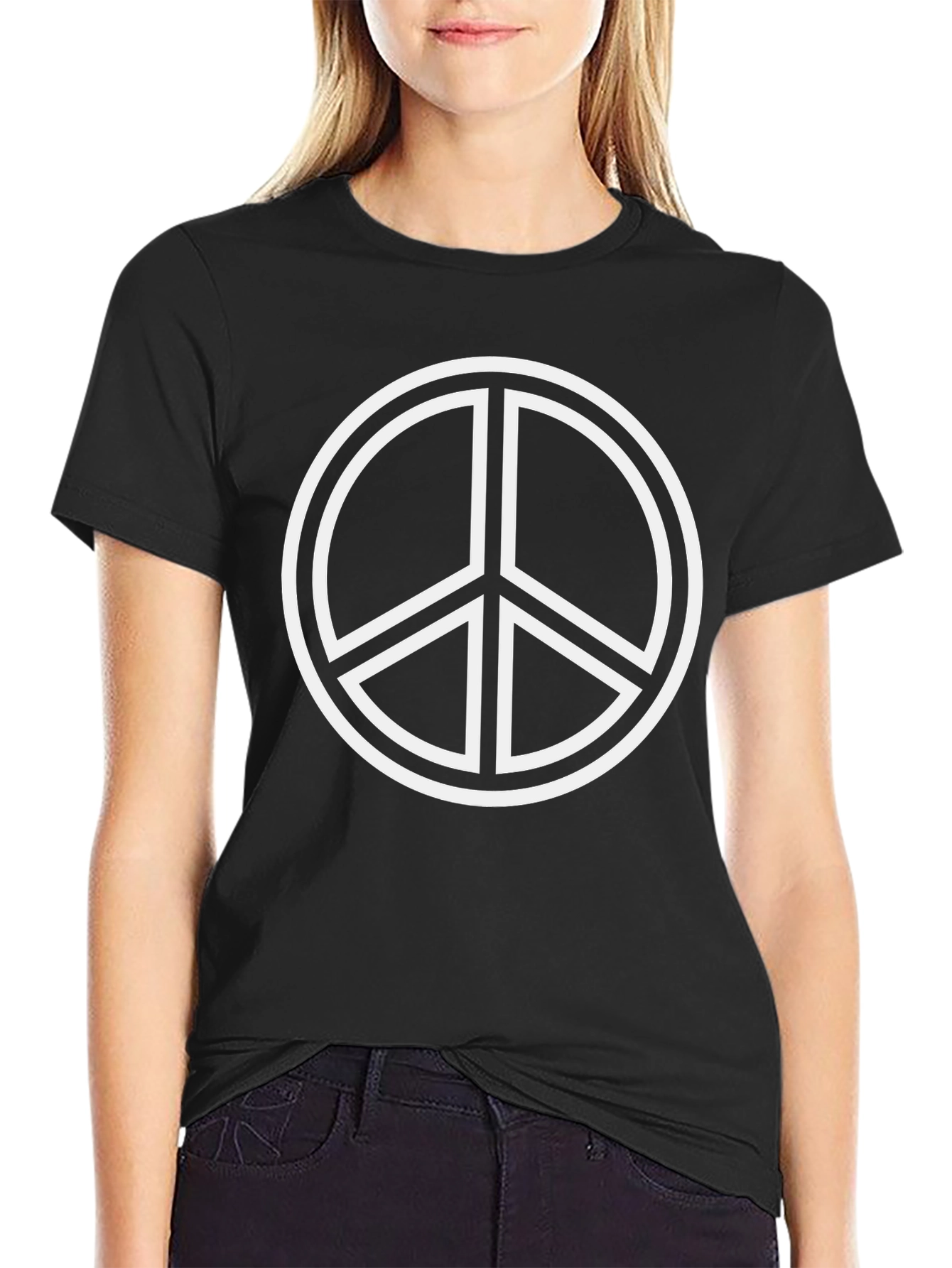 Peace Sign Black T-Shirt