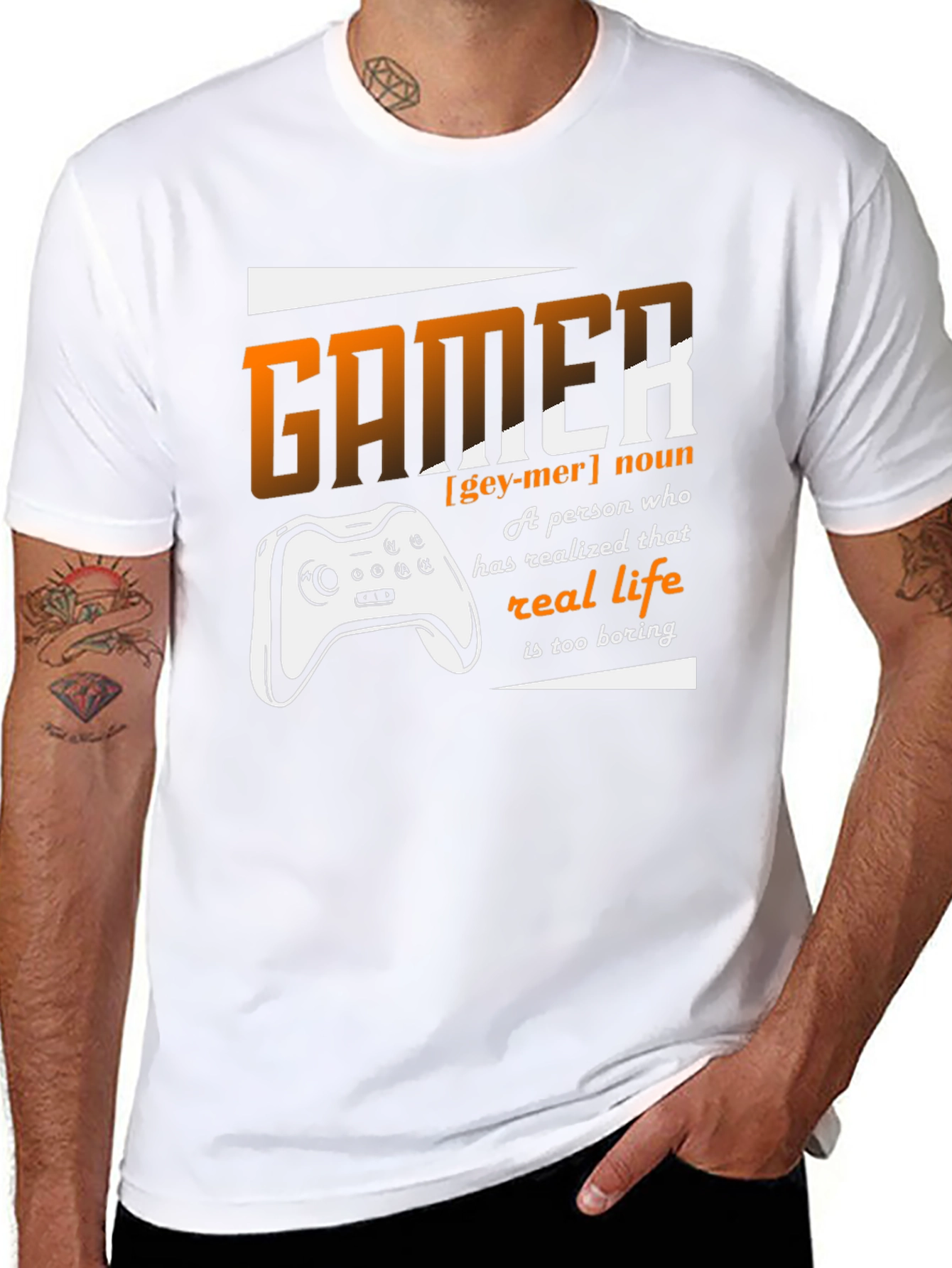 Gamer Definition Graphic T-Shirt - For Video Game Enthusiasts