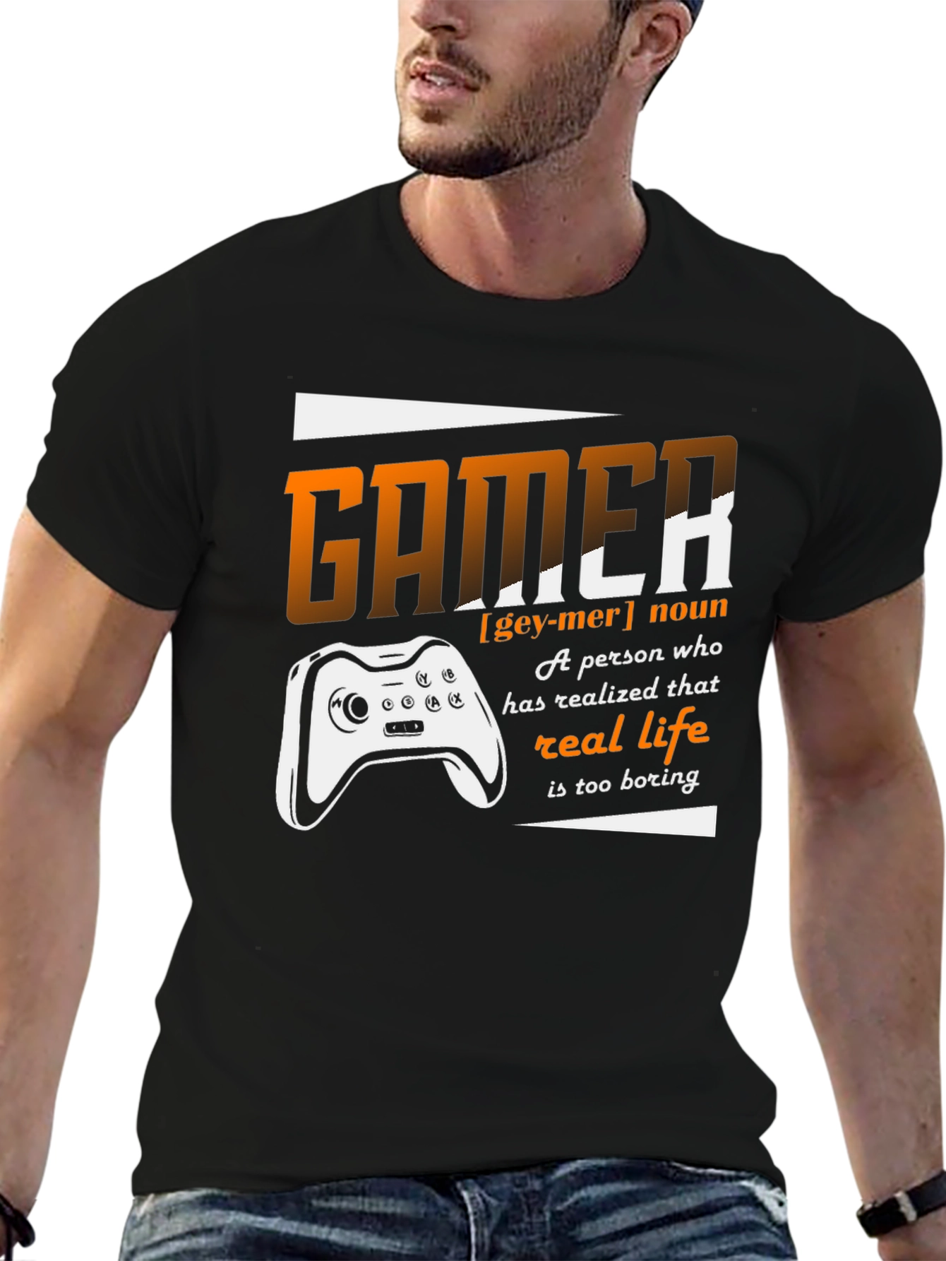 Gamer Definition Graphic T-Shirt - For Video Game Enthusiasts