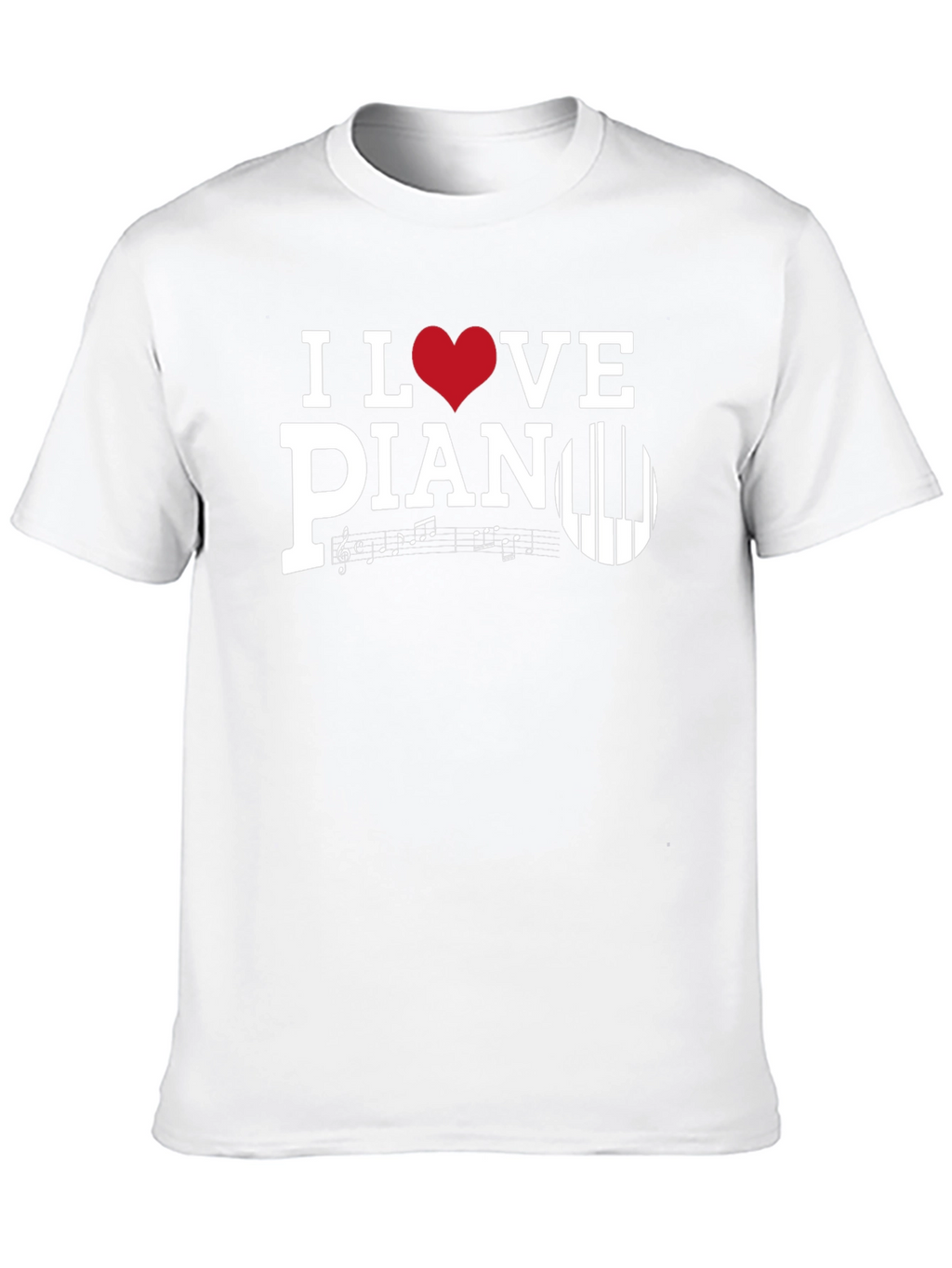 I Love Piano T-Shirt Music Lover Tee