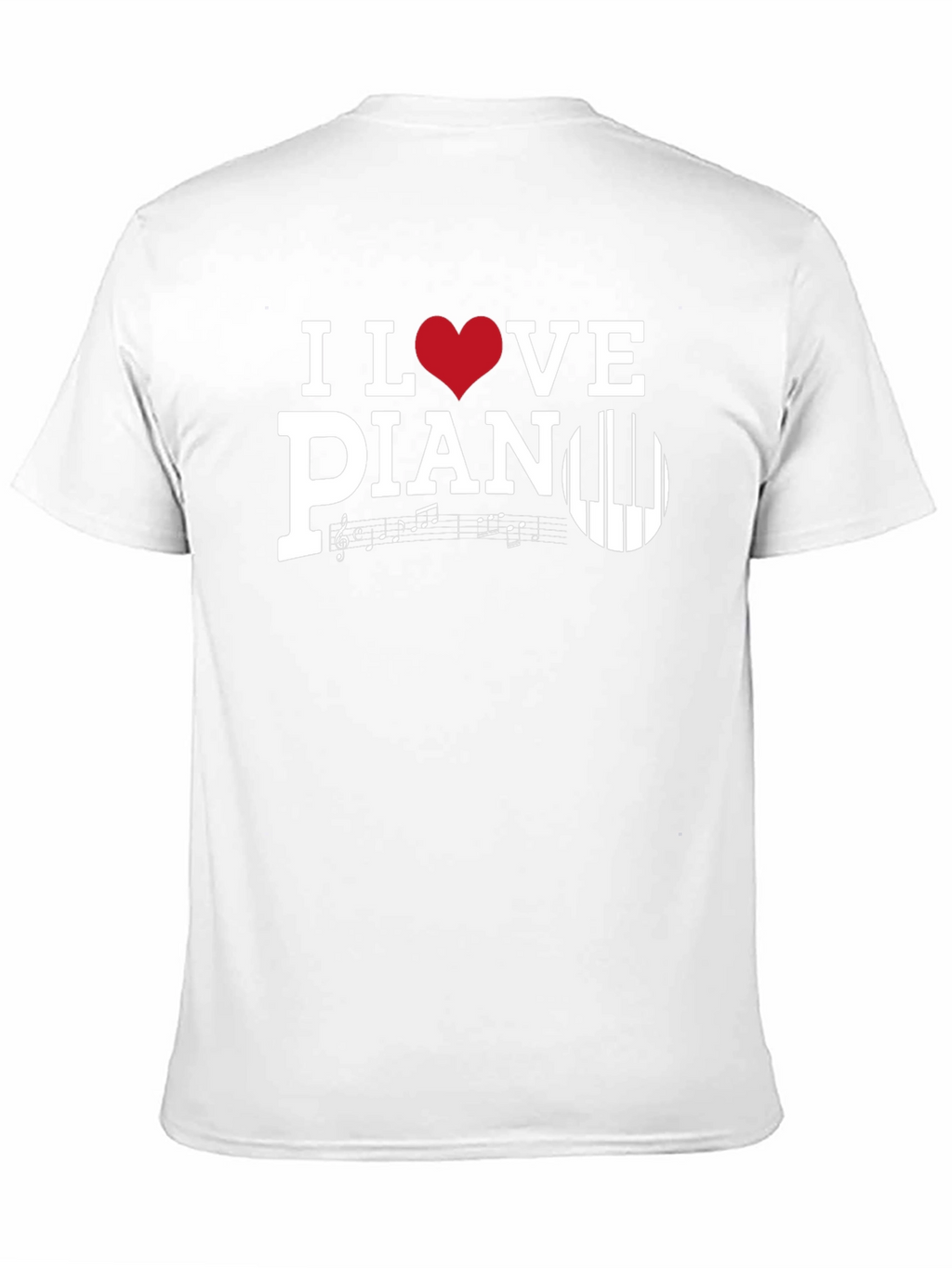 I Love Piano T-Shirt Music Lover Tee