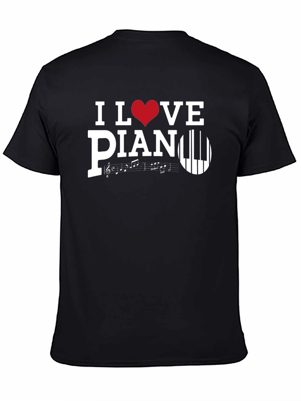 I Love Piano T-Shirt Music Lover Tee