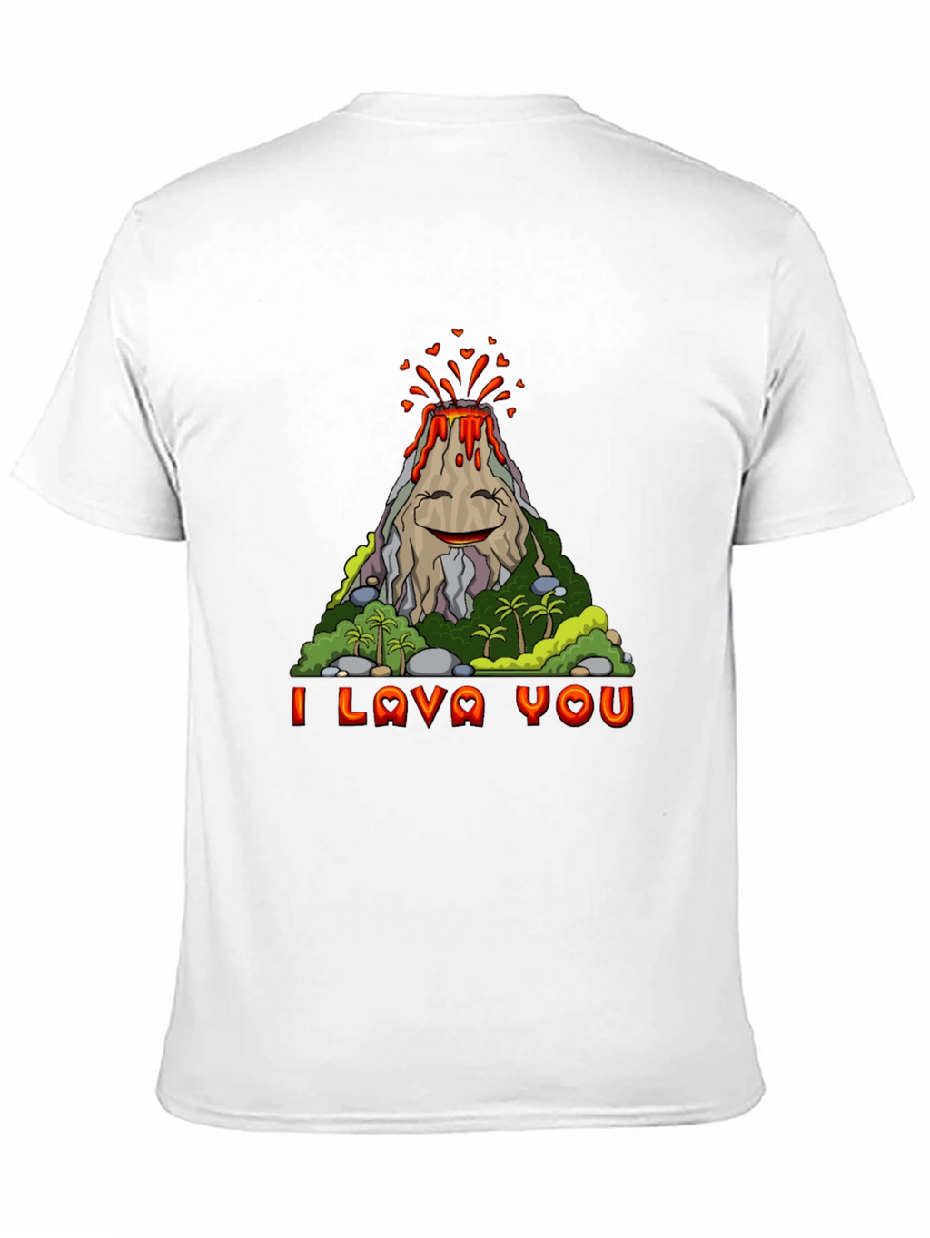 Funny I Lava You Volcano Graphic Tee