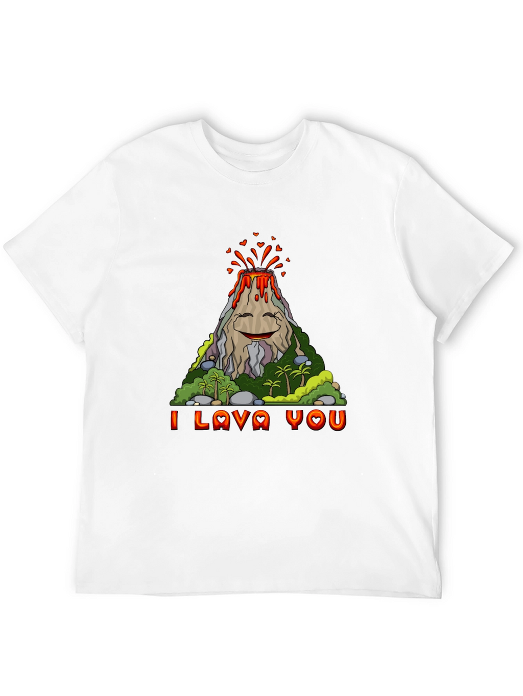 Funny I Lava You Volcano Graphic Tee