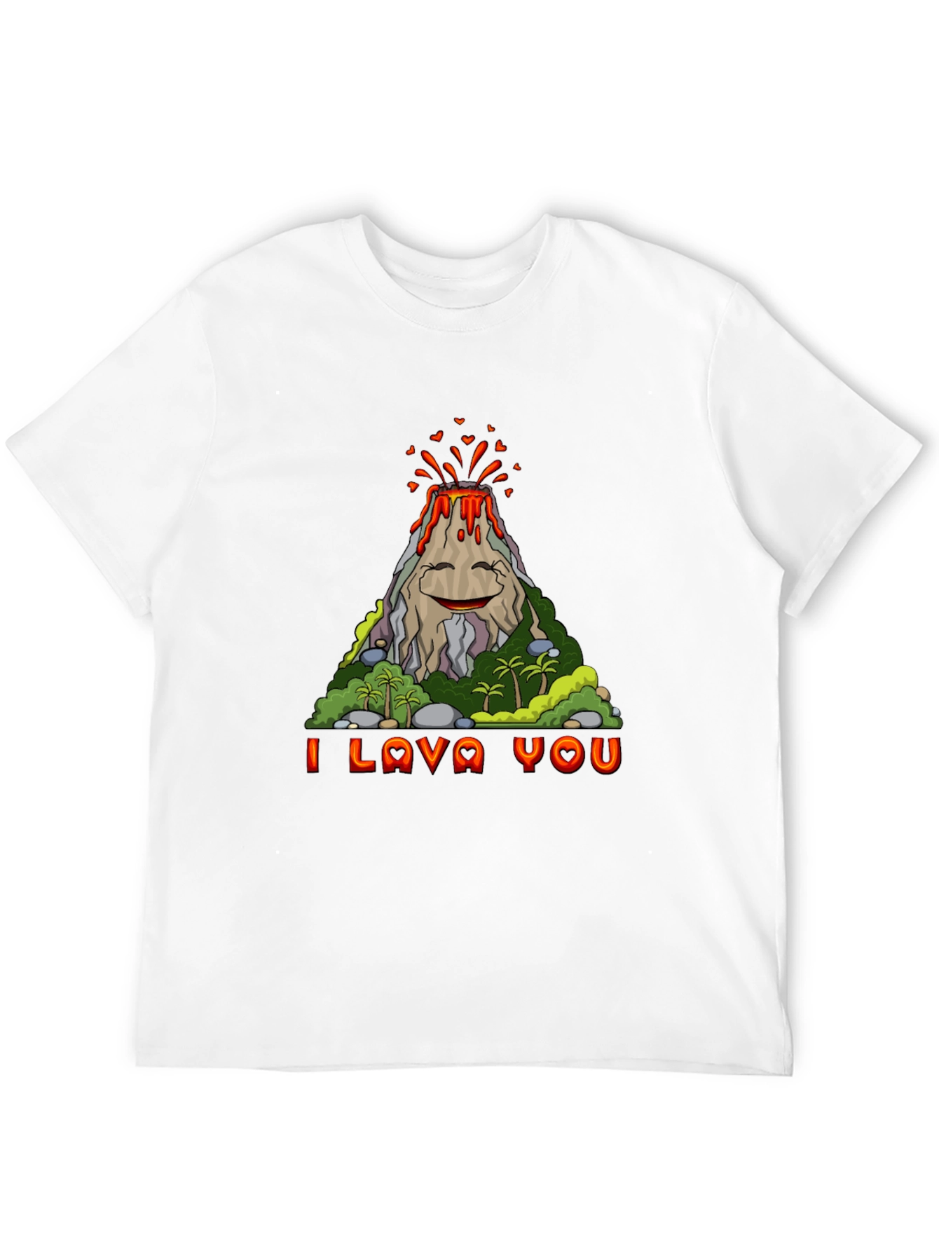 Funny I Lava You Volcano Graphic Tee