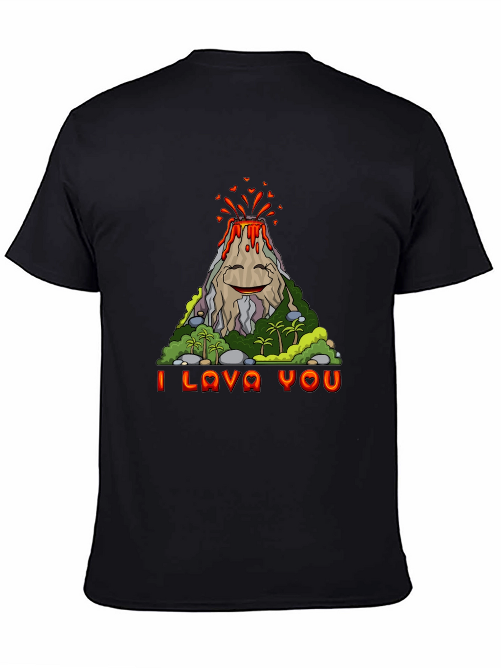 Funny I Lava You Volcano Graphic Tee