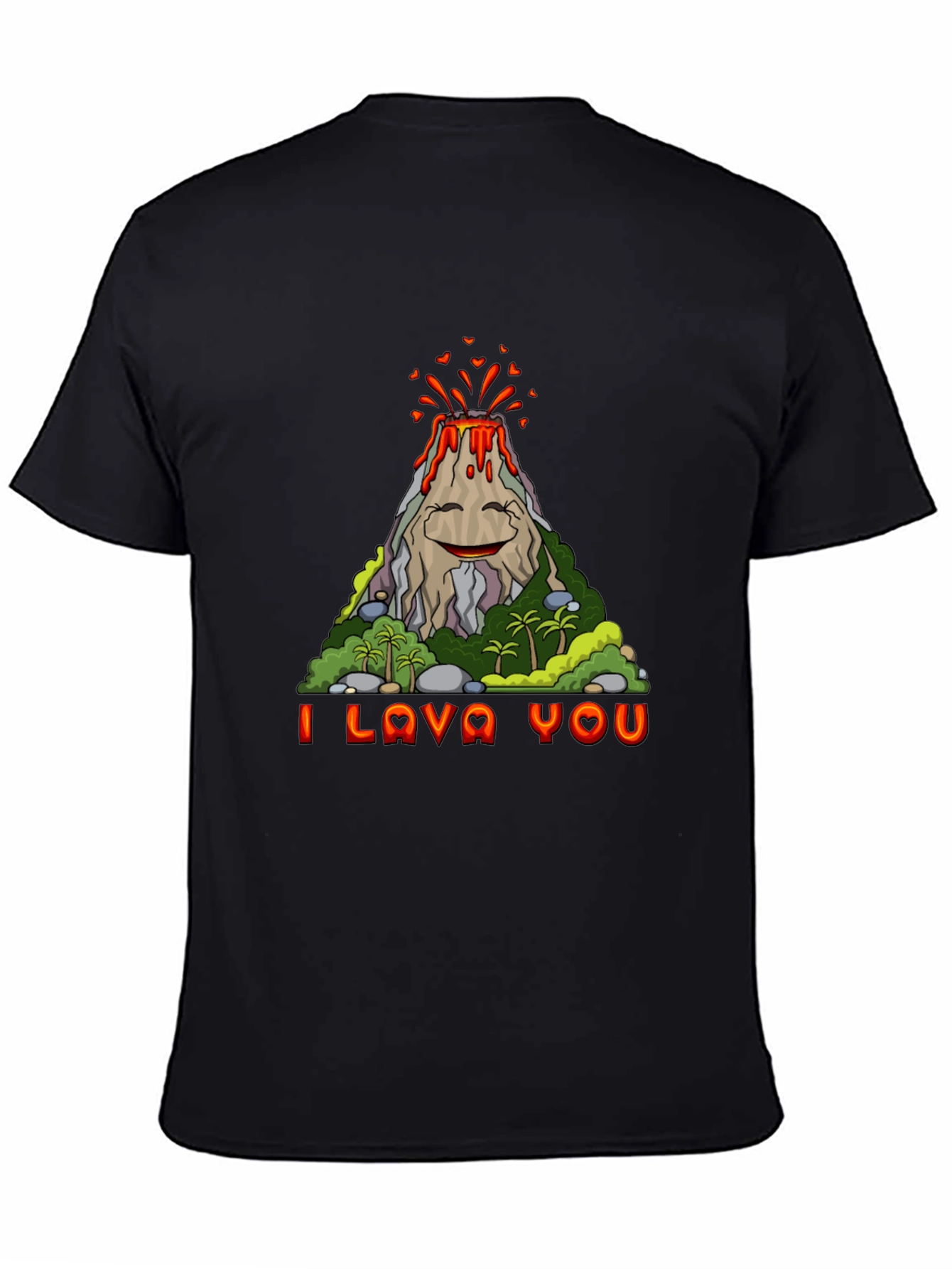 Funny I Lava You Volcano Graphic Tee