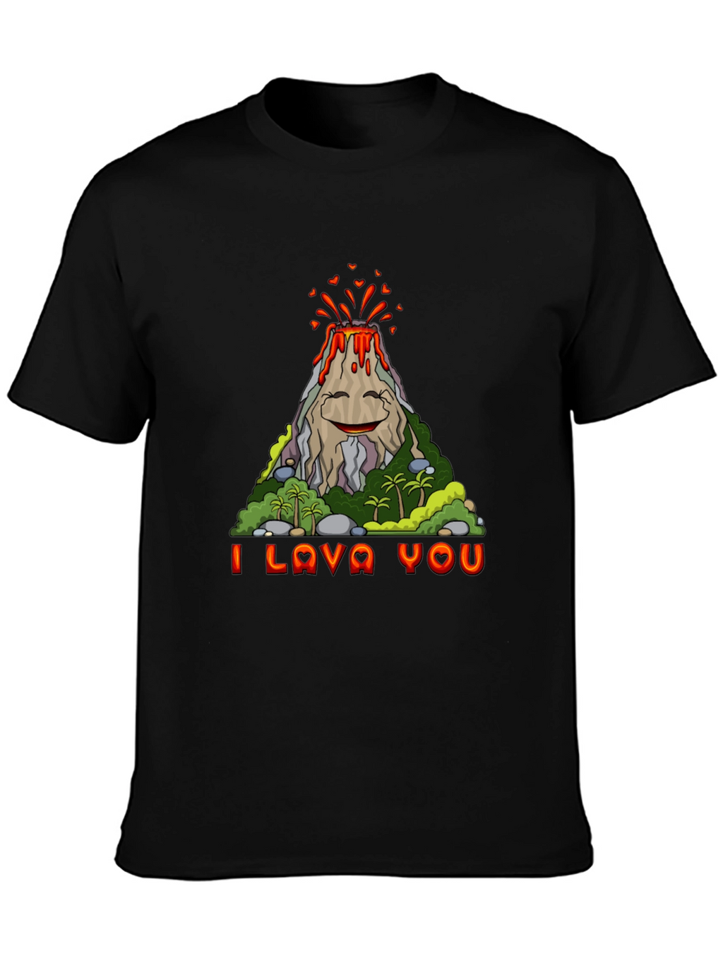 Funny I Lava You Volcano Graphic Tee