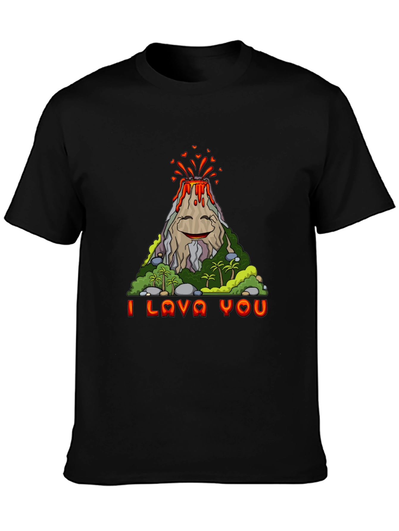 Funny I Lava You Volcano Graphic Tee