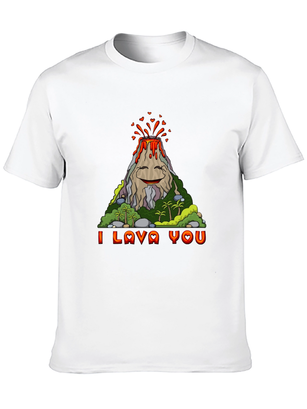 Funny I Lava You Volcano Graphic Tee