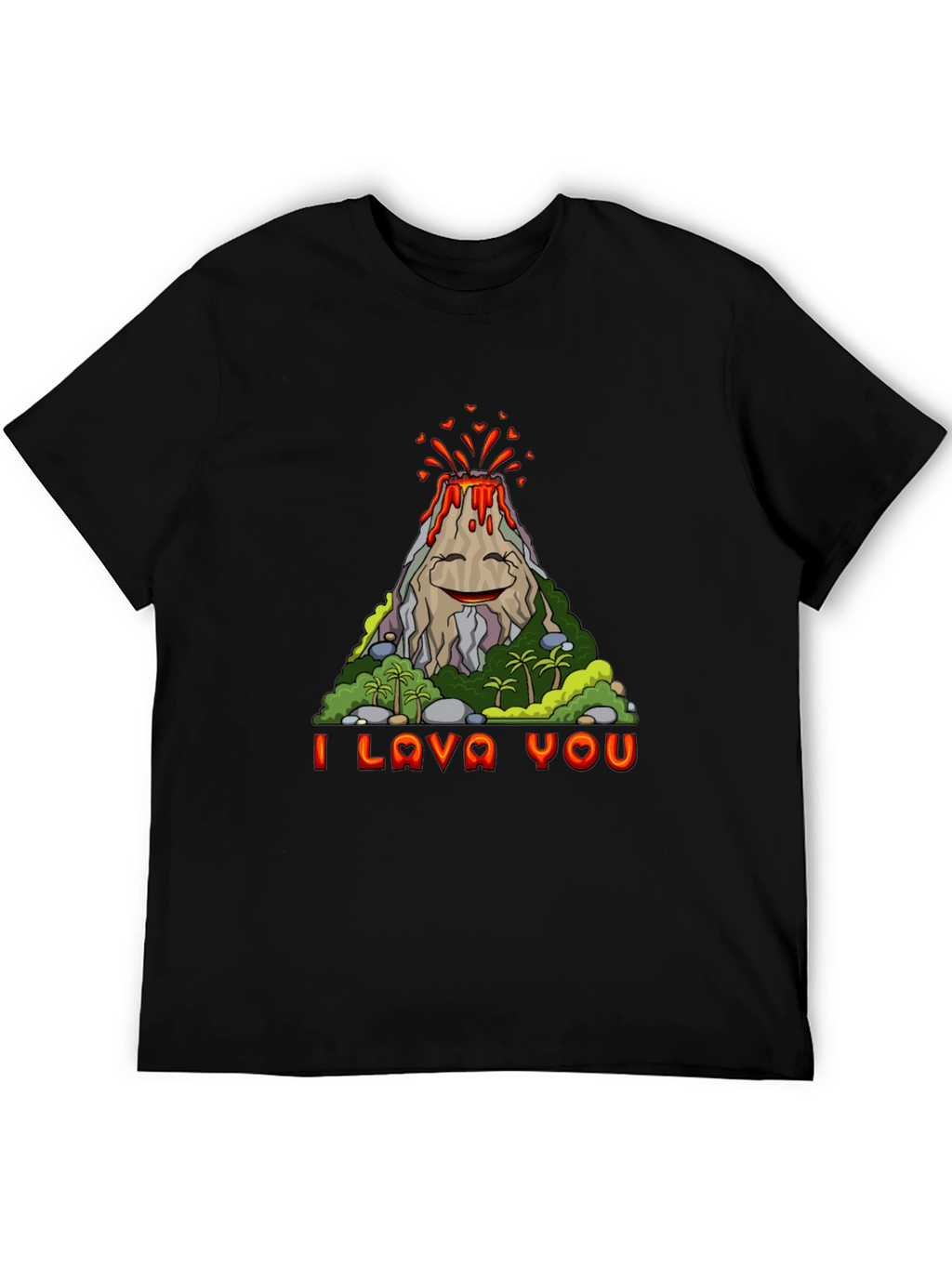 Funny I Lava You Volcano Graphic Tee