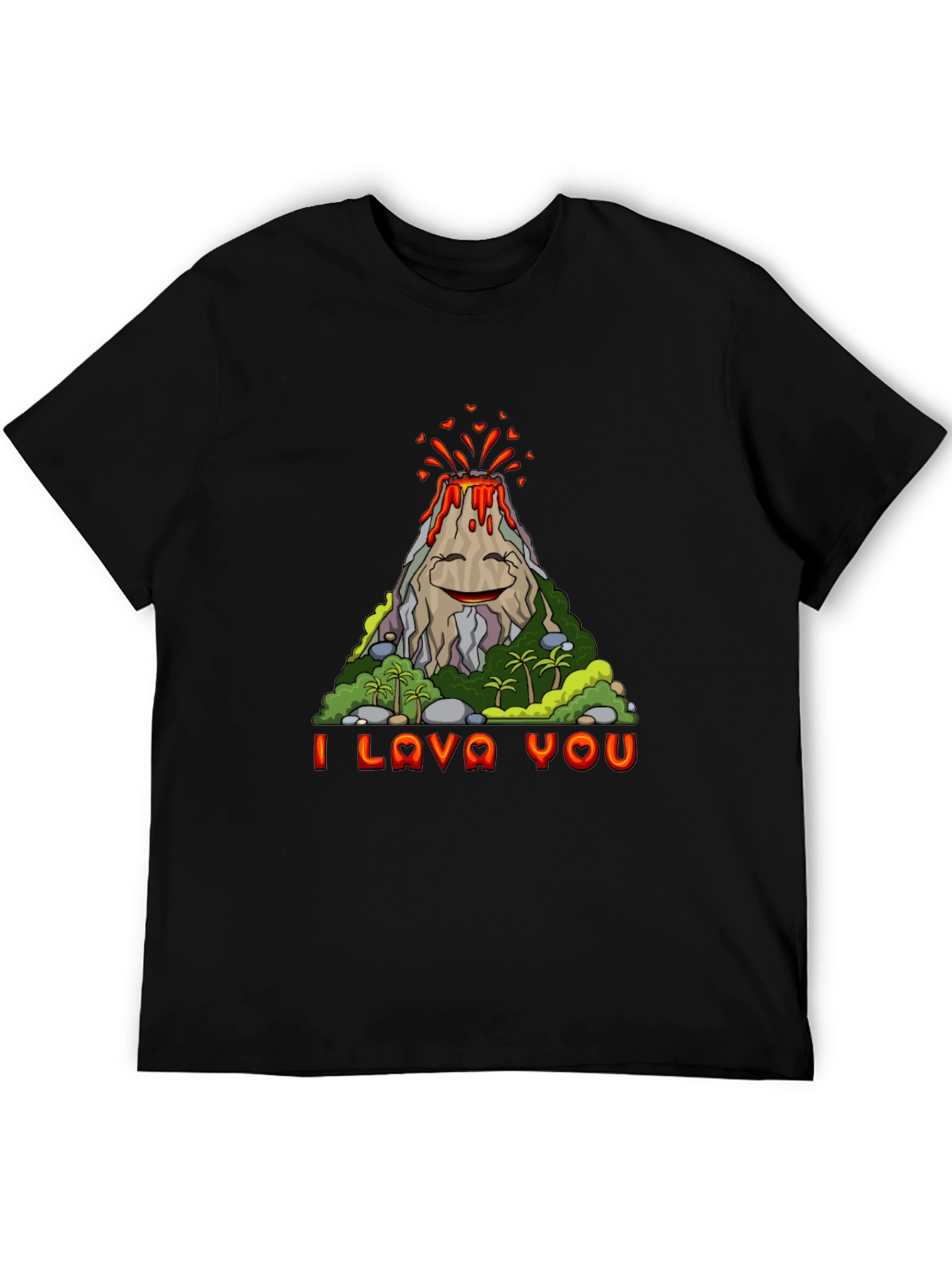 Funny I Lava You Volcano Graphic Tee