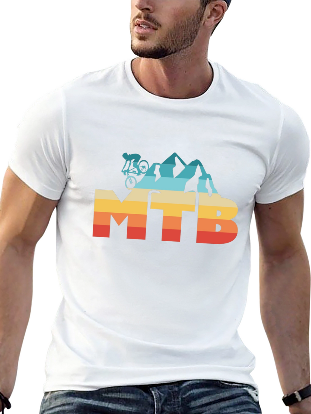 MTB Mountain Biker Graphic T-Shirt