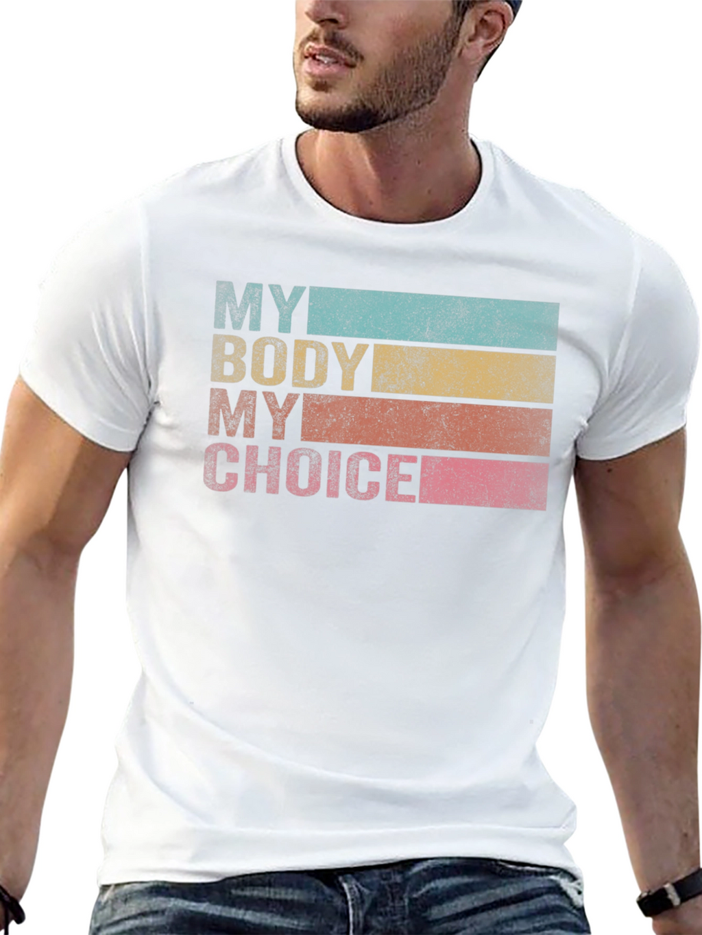 My Body My Choice Retro Tee - Black