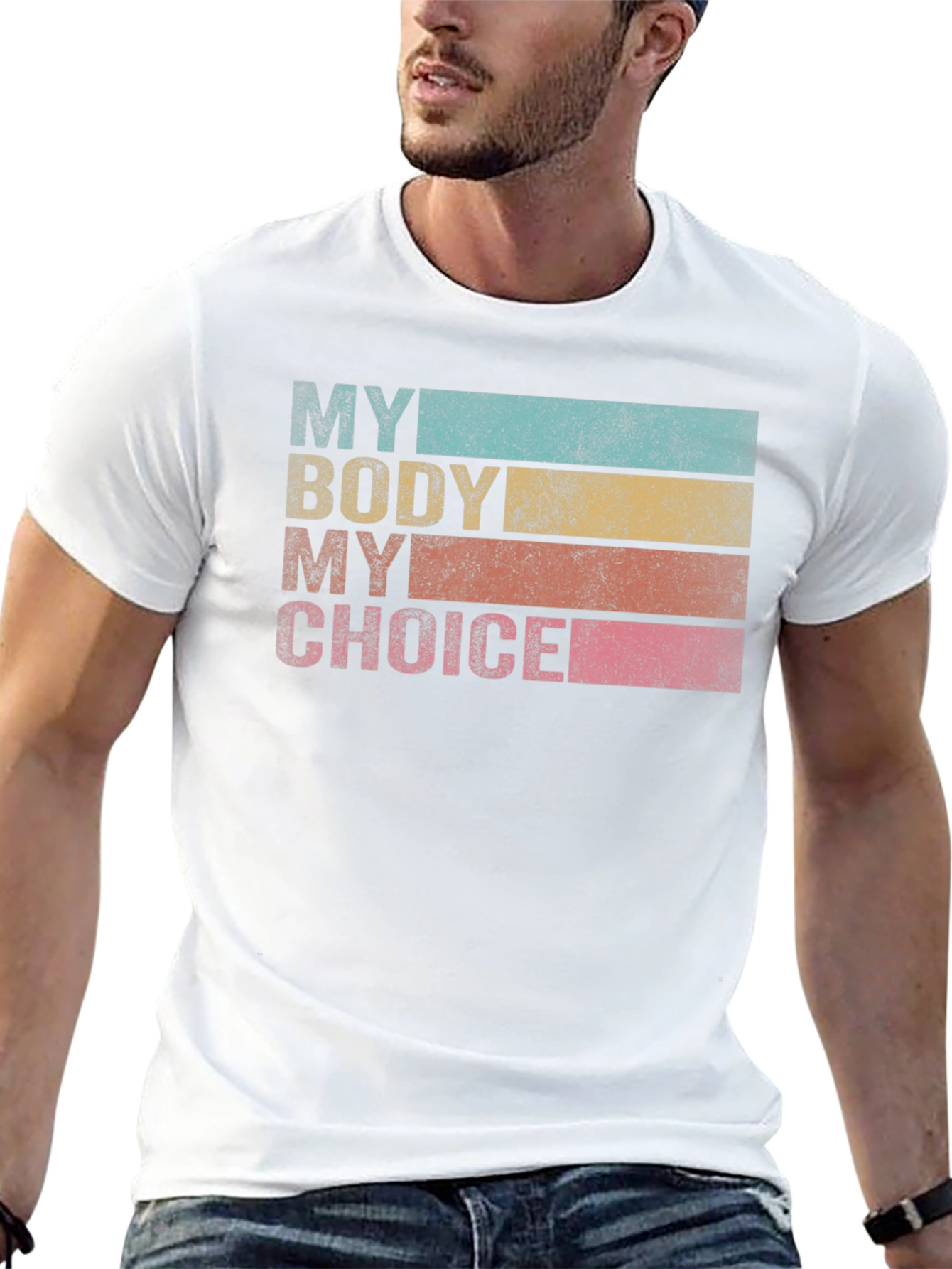 My Body My Choice Retro Tee - Black