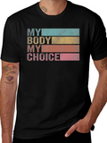 My Body My Choice Retro Tee - Black