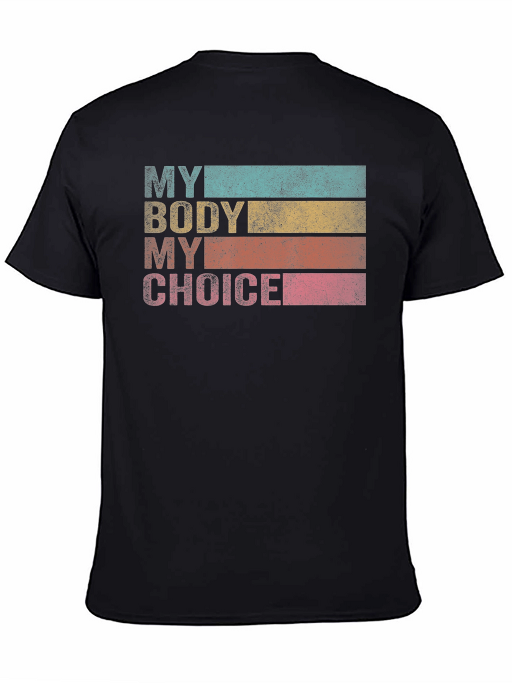 My Body My Choice Retro Tee - Black