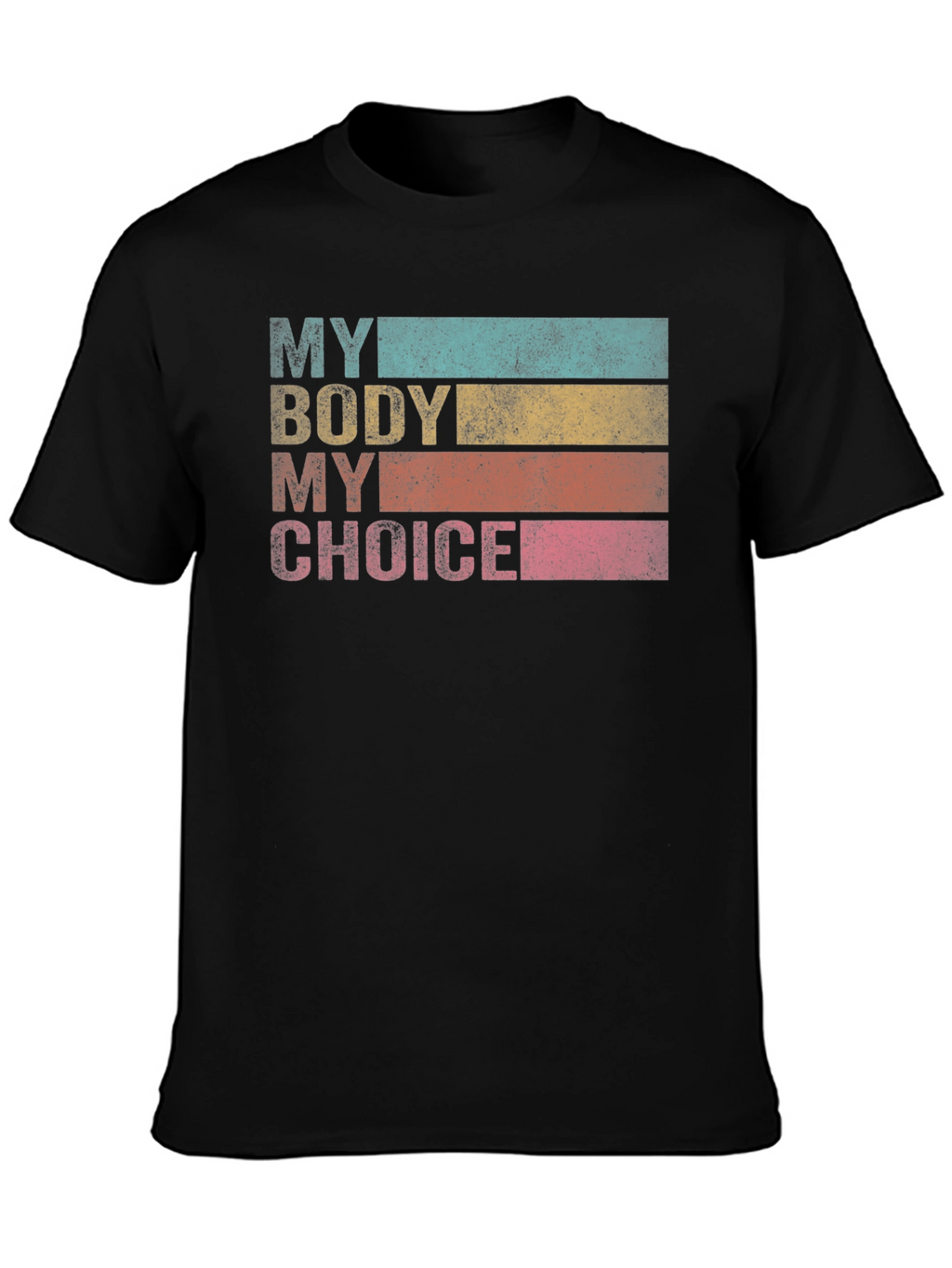 My Body My Choice Retro Tee - Black