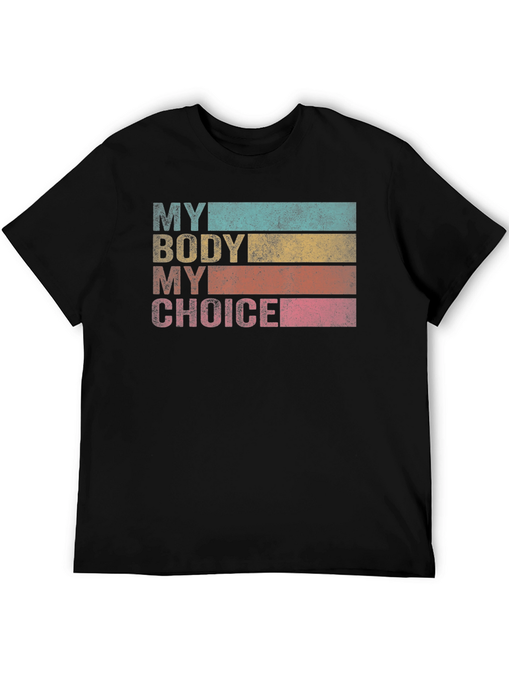 My Body My Choice Retro Tee - Black