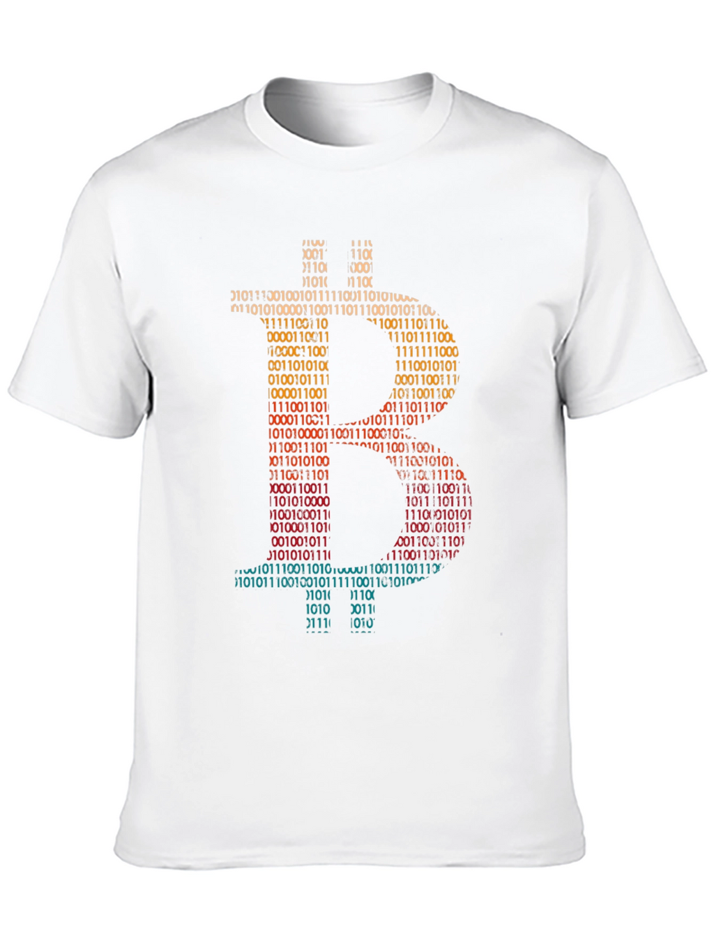 Bitcoin Binary Code Graphic T-Shirt - Crypto Currency Tee