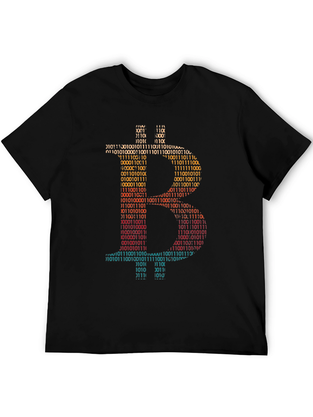 Bitcoin Binary Code Graphic T-Shirt - Crypto Currency Tee