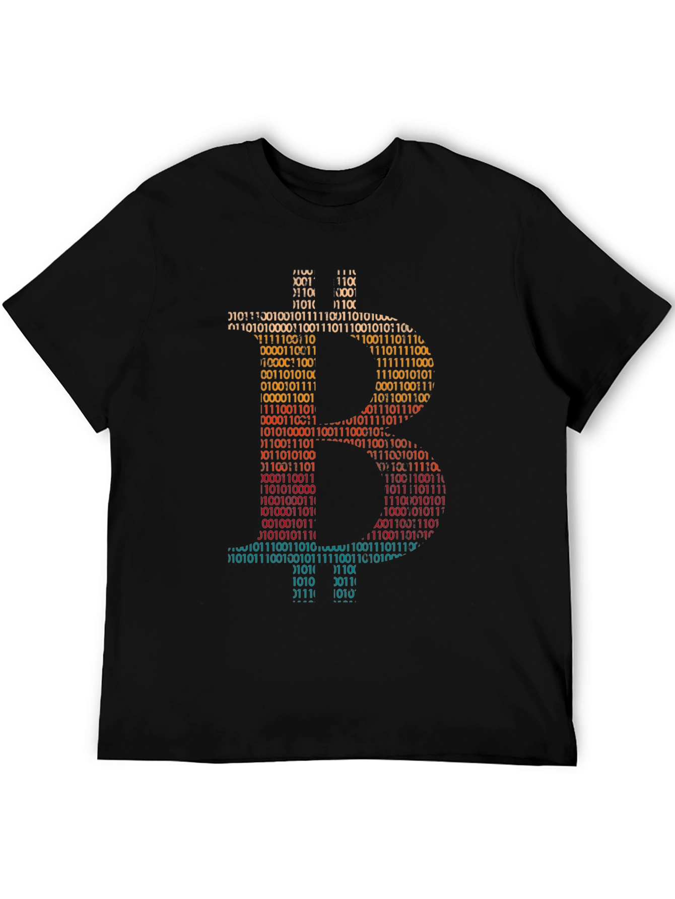 Bitcoin Binary Code Graphic T-Shirt - Crypto Currency Tee