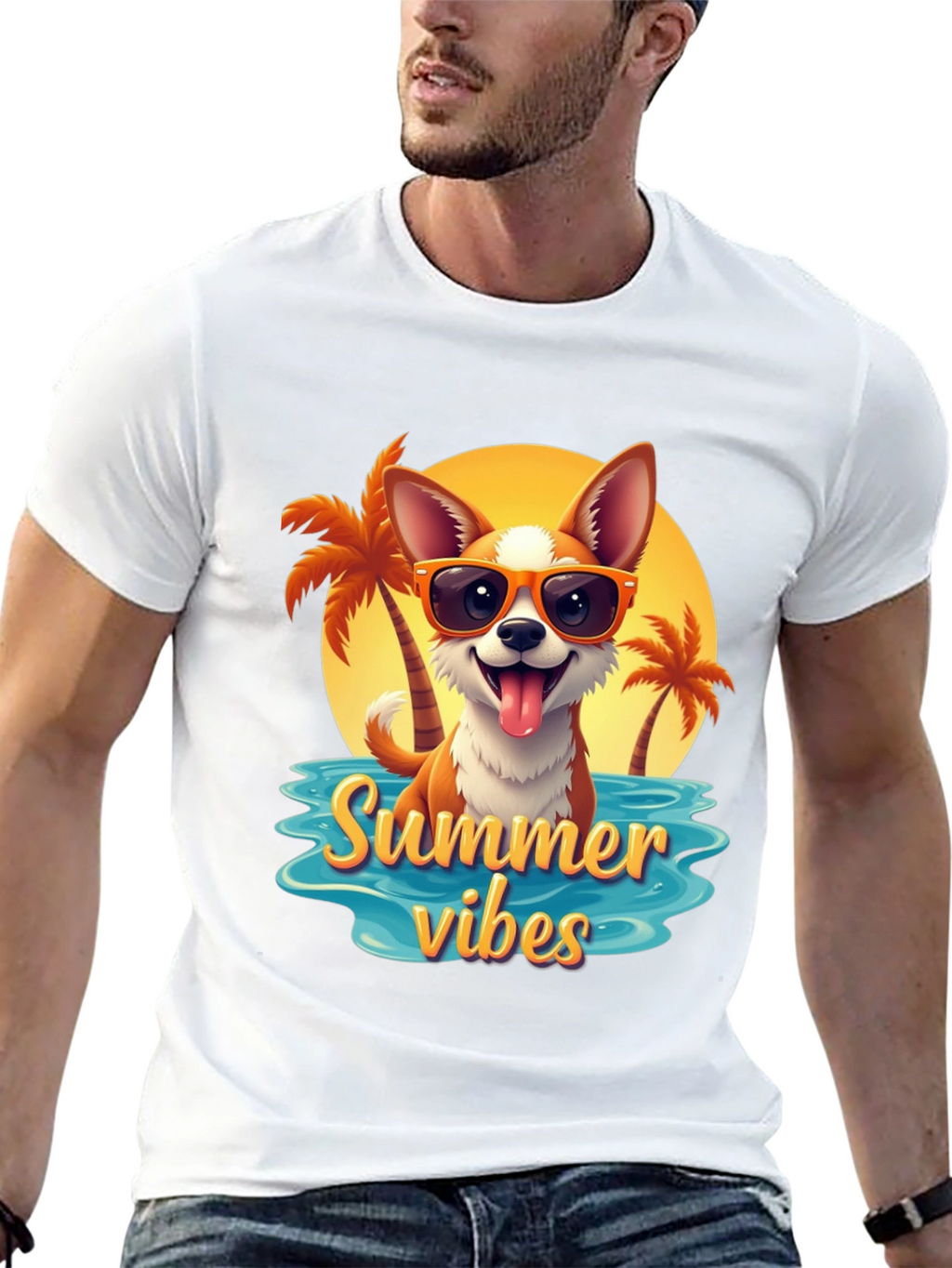 Summer Vibes Dog T-Shirt