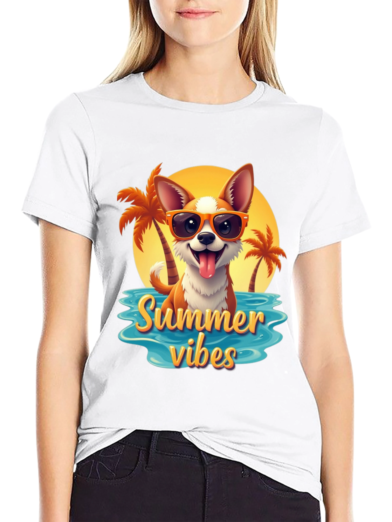 Summer Vibes Dog T-Shirt