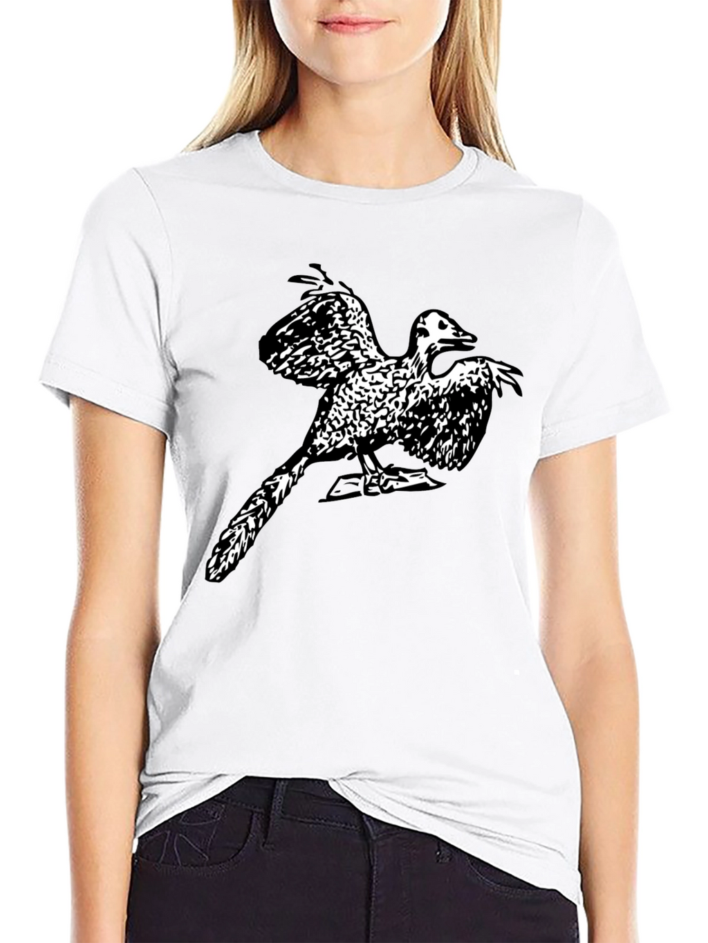 Black Archaeopteryx Graphic T-Shirt