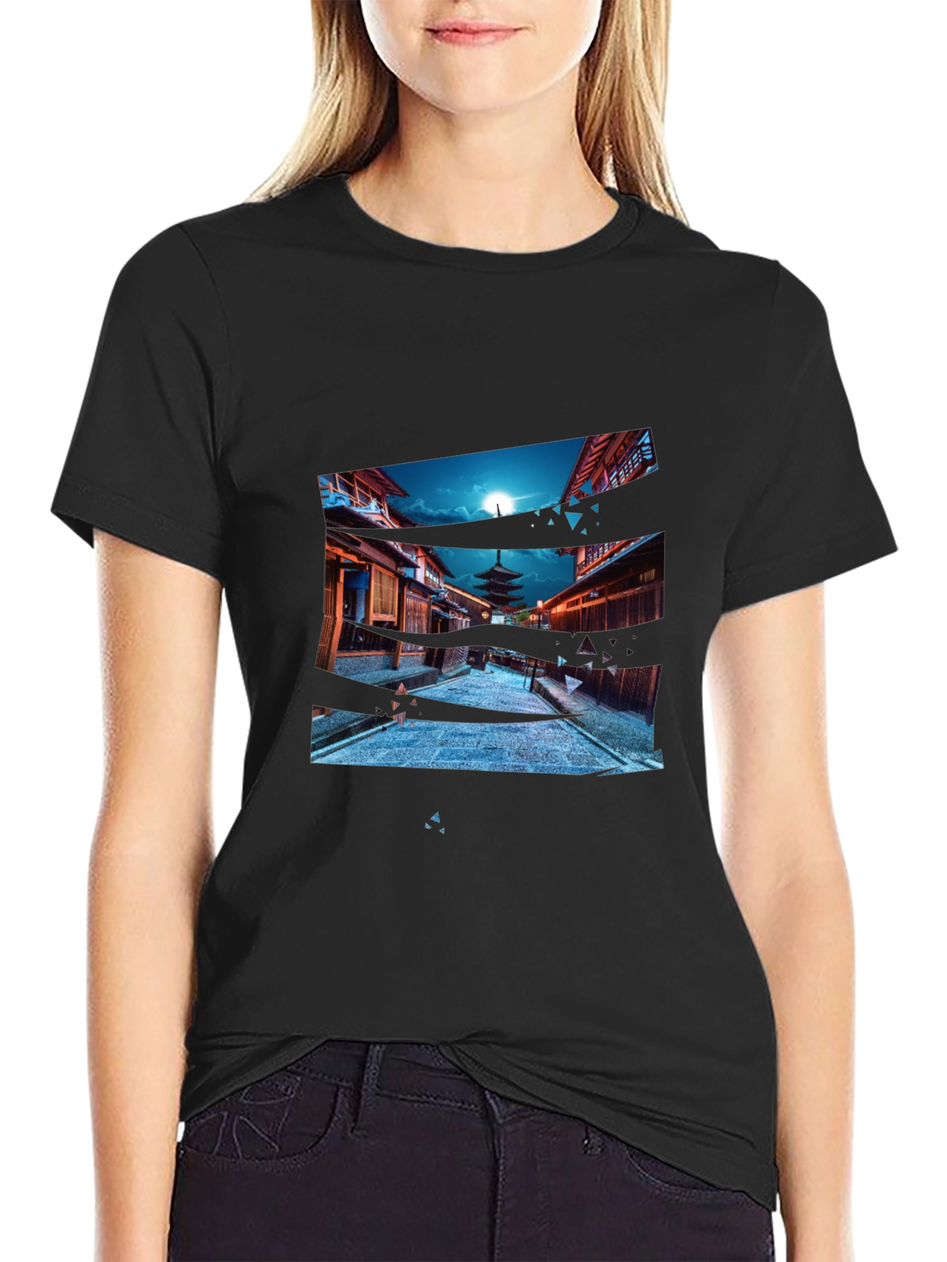 Japan Pagoda T-Shirt - Cool Graphic Tee