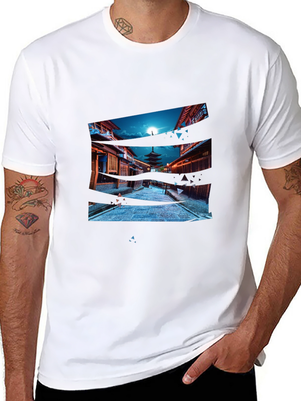 Japan Pagoda T-Shirt - Cool Graphic Tee