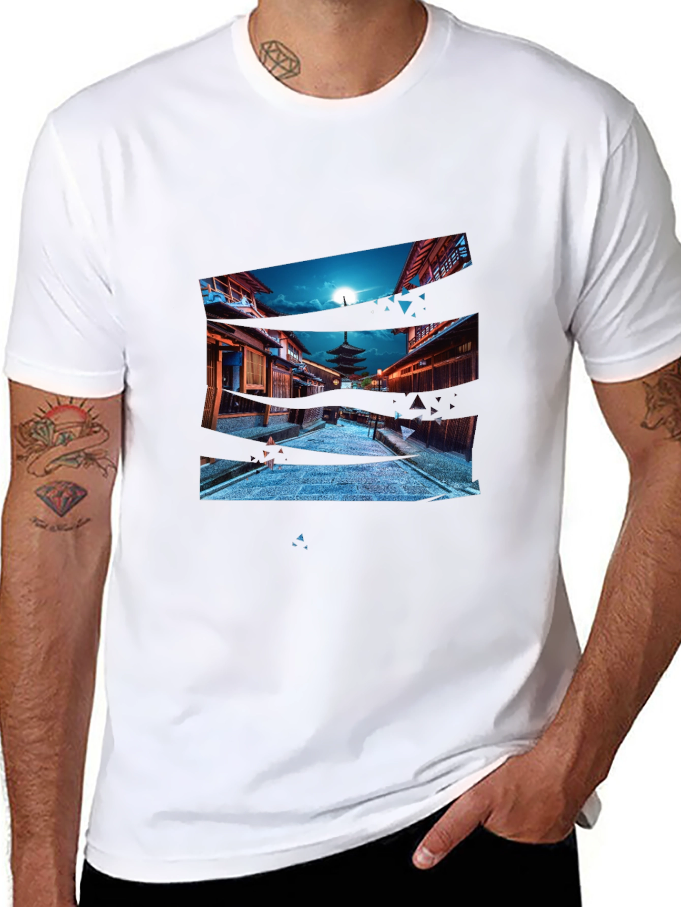 Japan Pagoda T-Shirt - Cool Graphic Tee