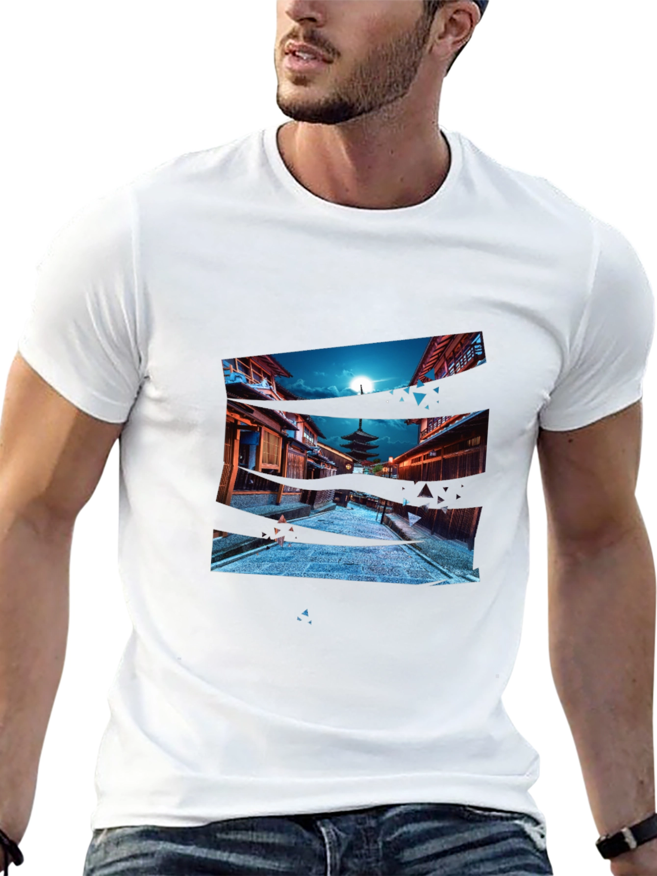 Japan Pagoda T-Shirt - Cool Graphic Tee