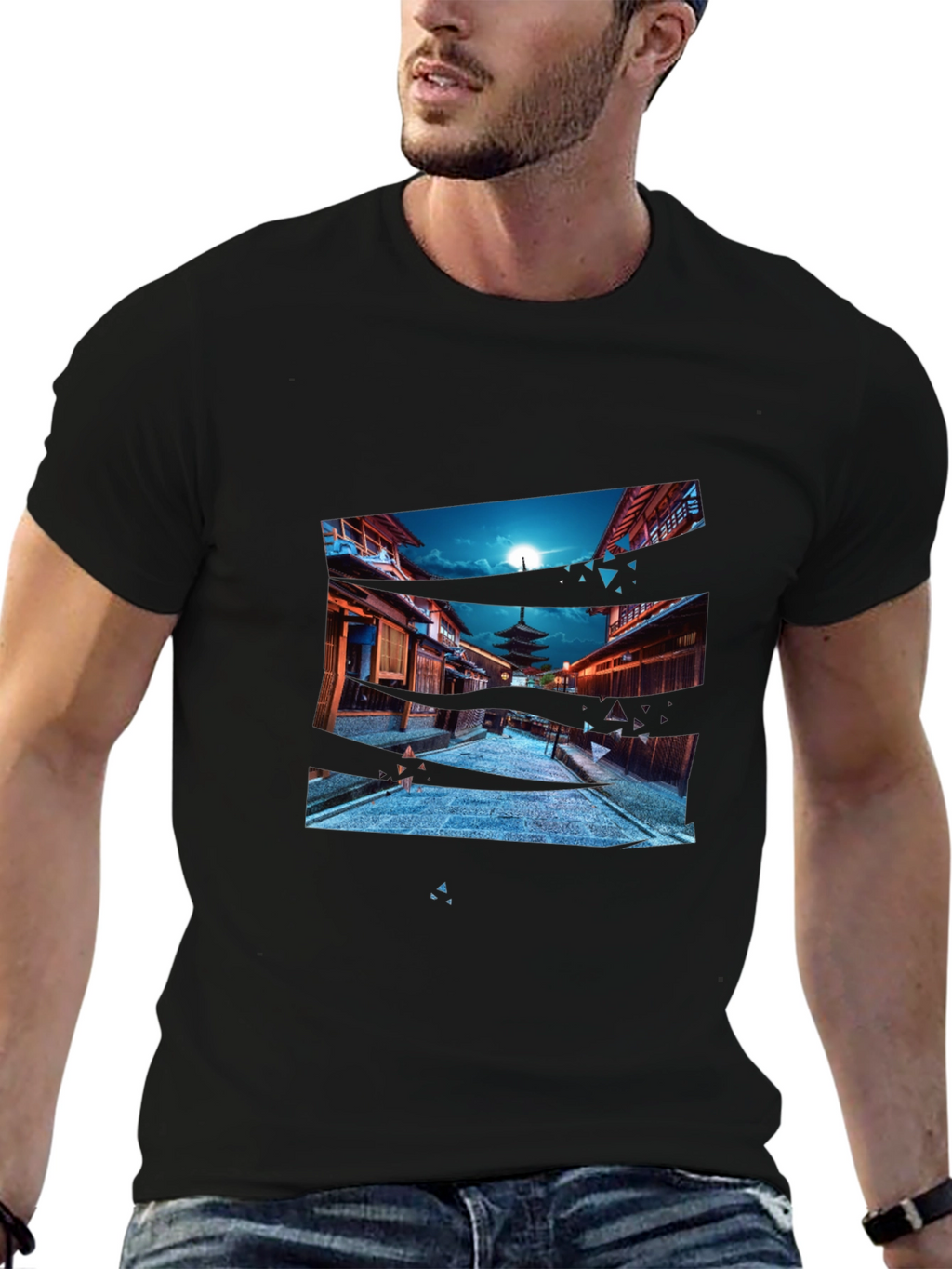 Japan Pagoda T-Shirt - Cool Graphic Tee