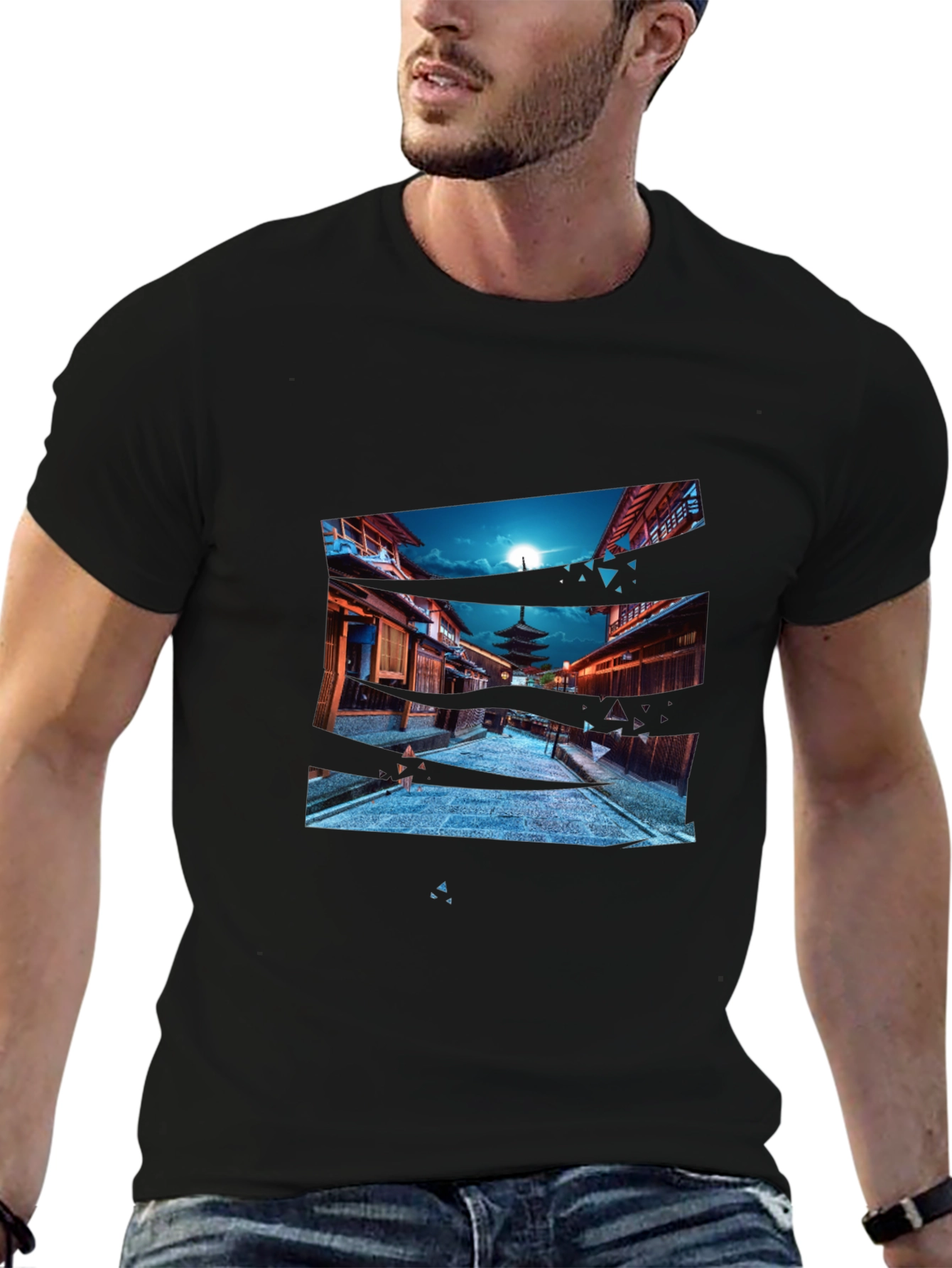 Japan Pagoda T-Shirt - Cool Graphic Tee