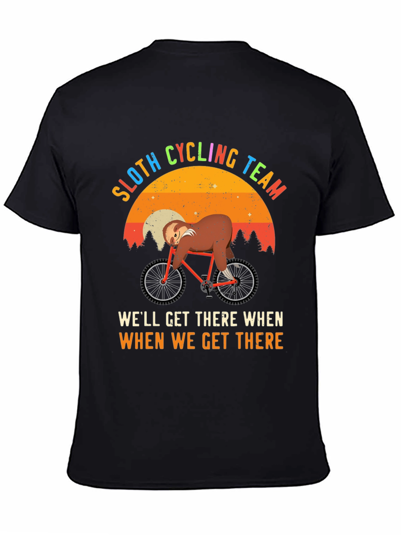Sloth Cycling Team T-Shirt - Funny Graphic Tee